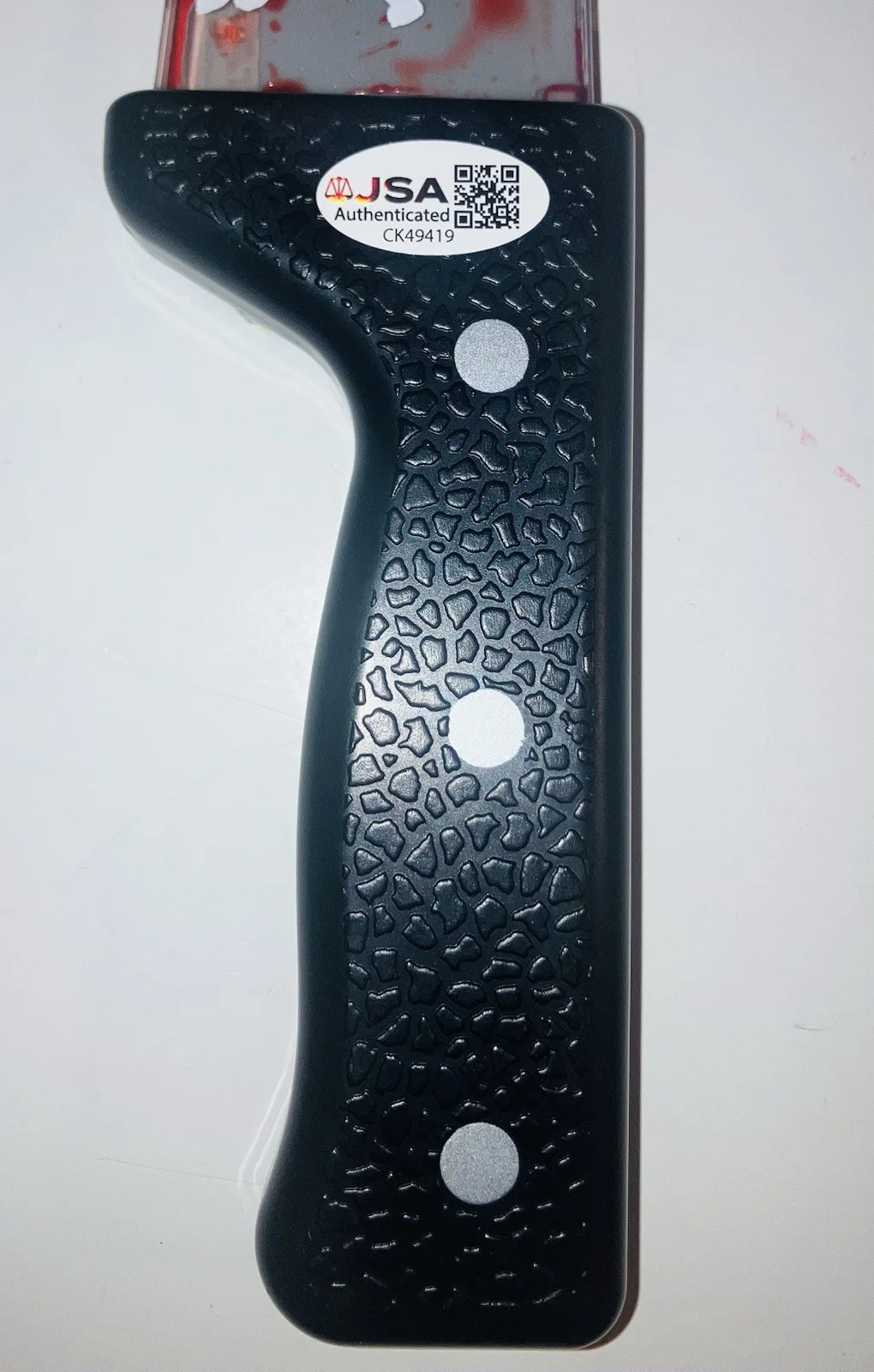KEN KIRZINGER JASON VOORHEES SIGNED AUTOGRAPHED BLOODY PROP KNIFE JSA COA RARE!, изображение 2