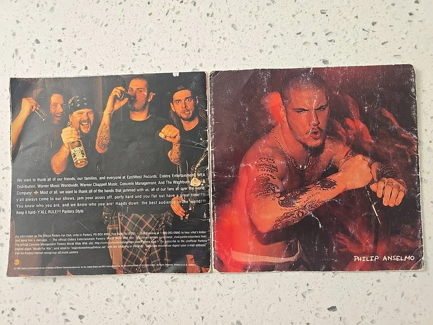 Pantera CD Booklet Only Vulgar Display Of Power & official live 101 Proof No Cds, изображение 2