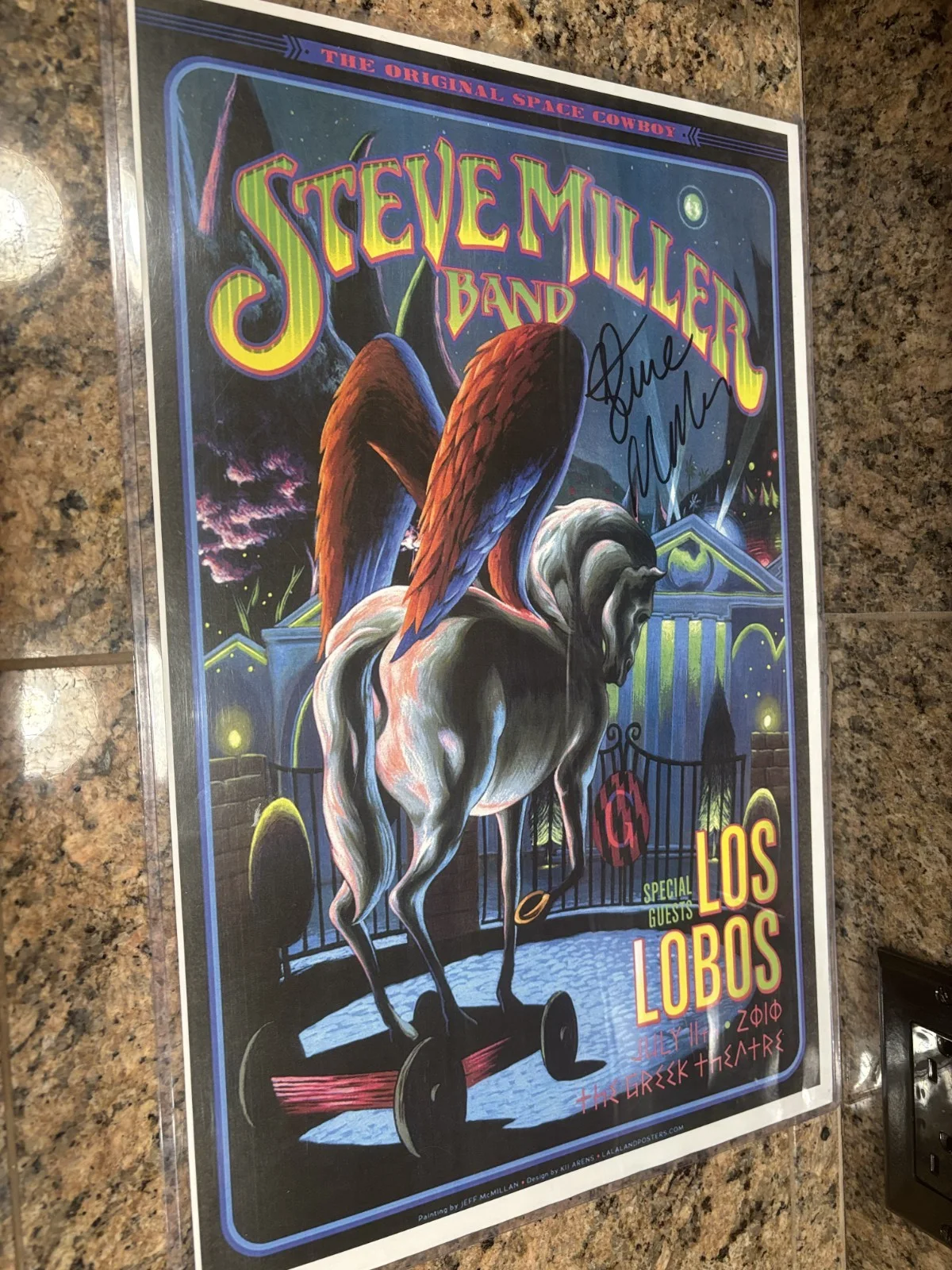 Steve Miller — * STEVE MILLER * signed 11X17" 2010 tour poster w/Los Lobos