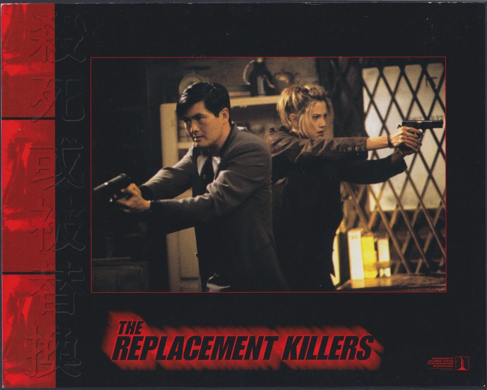 Replacement Killers 8x Original UK FOH Lobby Cards Chow Yun Fat Mira Sorvino '98, изображение 3