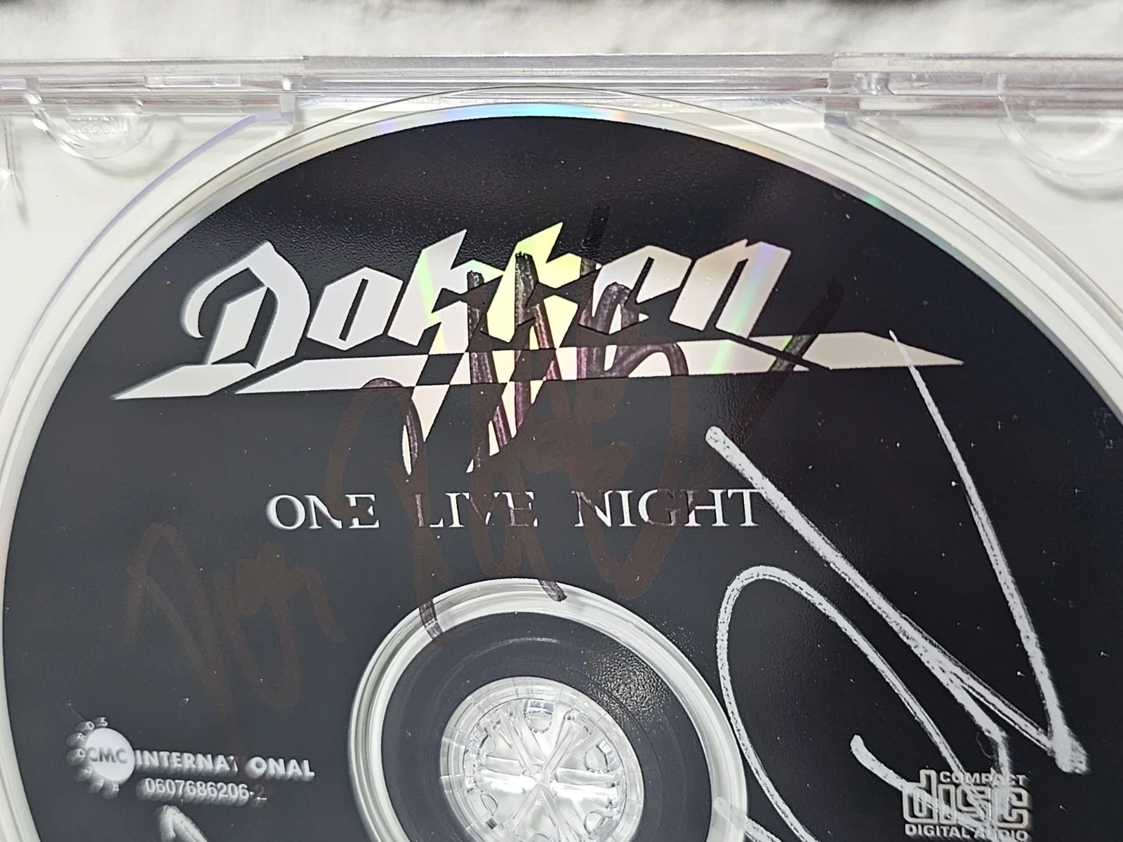Dokken Band Signed Autographed "One Live Night" CD Cover + Disc, image 5