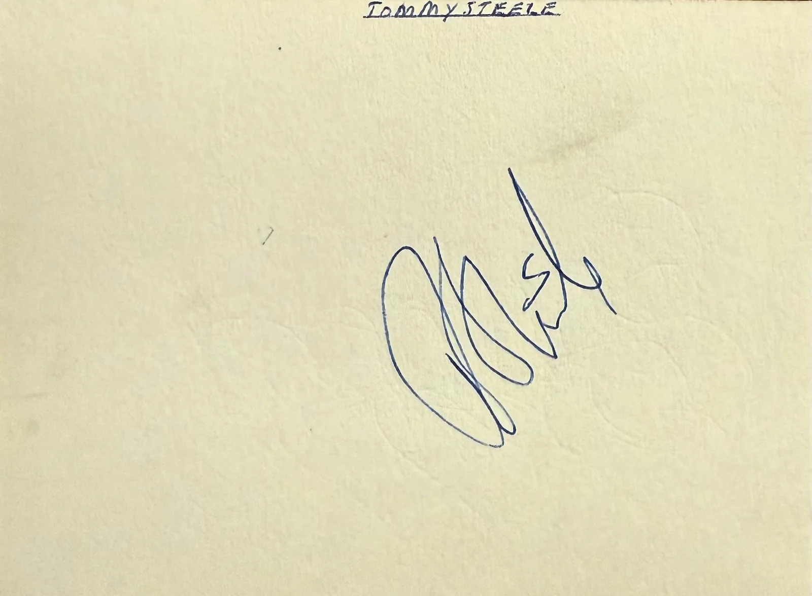 Leslie Crowther, Tommy Steele — LESLIE CROWTHER & TOMMY STEELE Dual Signed Autographed 4x5 ALBUM PAGE Comedian, изображение 2