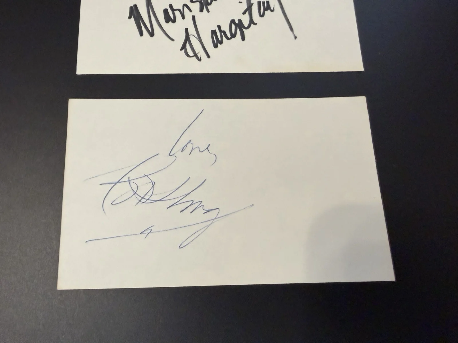 Mariska Hargitay & BD Wong Signed Autograph Cards Law & Order SVU, image 3