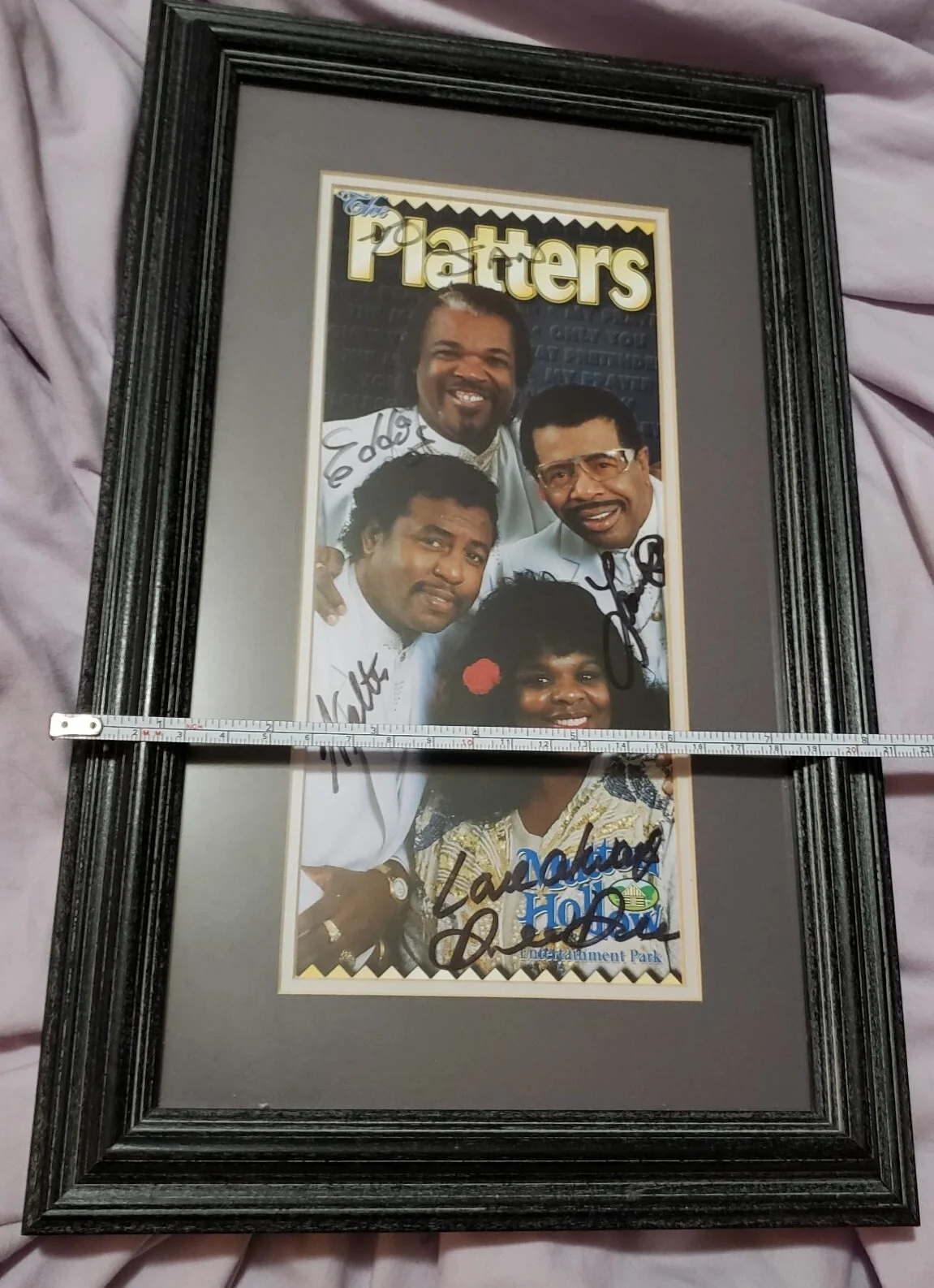 The Platters Autographed Photograph Signed Framed Picture Group Mutton Hollow, изображение 4