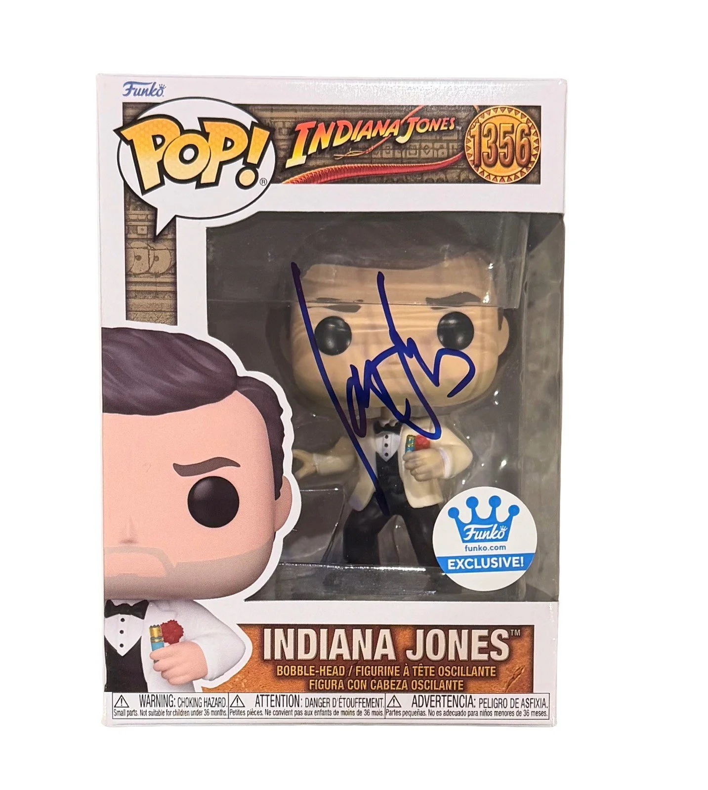 HARRISON FORD — HARRISON FORD SIGNED INDIANA JONES FUNKO POP FIGURE FUNKO EXCLUSIVE w/JSA COA!, изображение 2