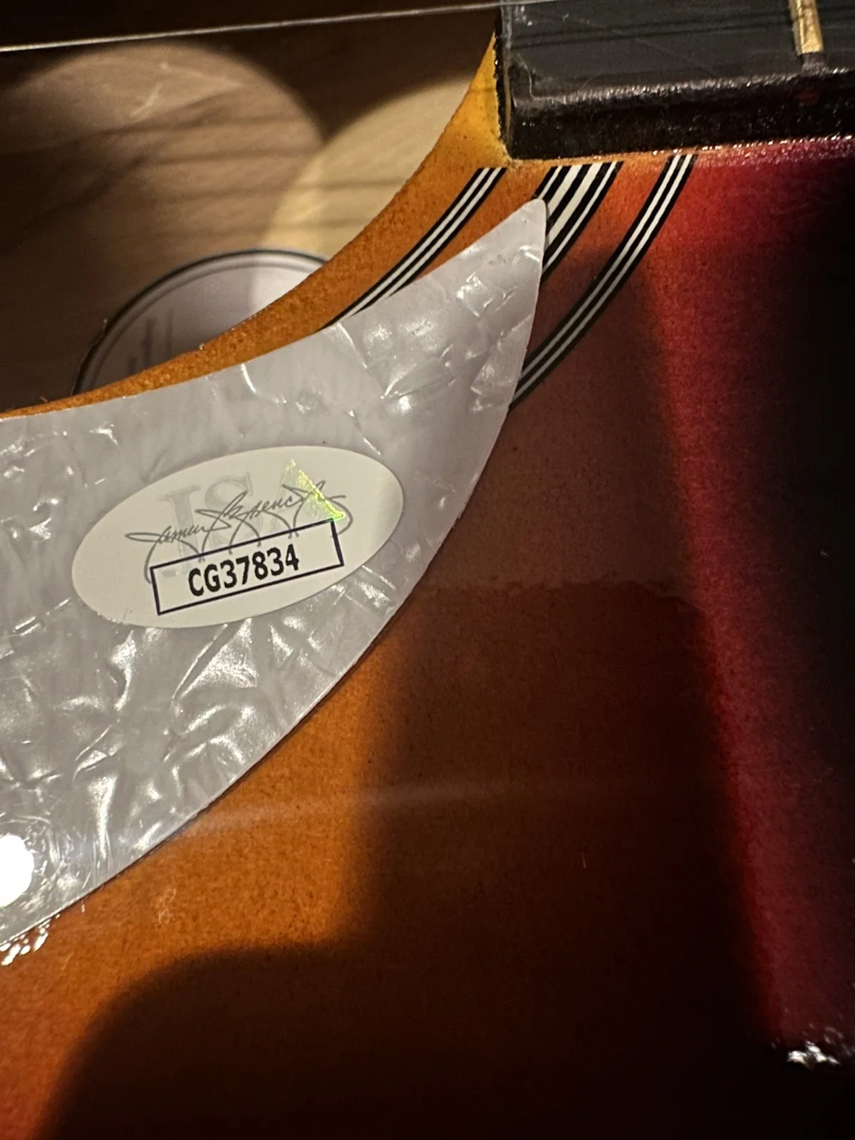 VINCE GILL SIGNED F/S ACOUSTIC GUITAR AUTOGRAPHED JSA COA SUNBURST COUNTRY, изображение 2