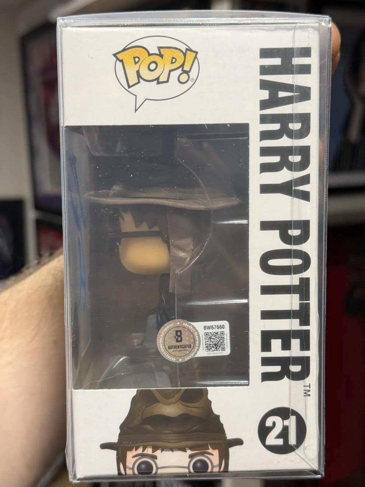 Daniel Radcliffe — Daniel Radcliffe Signed Harry Potter Funko Pop 21 Autographed Beckett, image 2