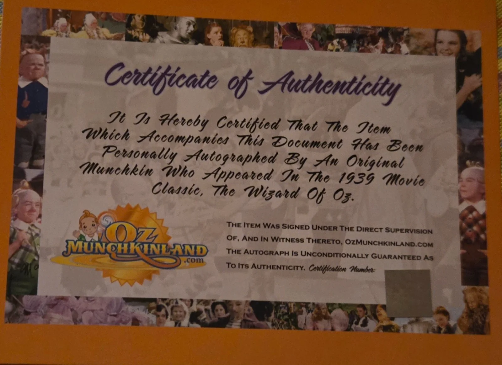Maren, Monty, Pellegrini, Raabe, Slover, Carroll — Wizard of Oz~ 6 Original Munchkin Autographs, image 2