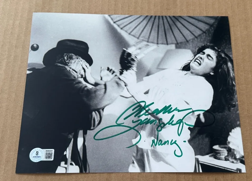 HEATHER LANGENKAMP — HEATHER LANGENKAMP SIGNED NIGHTMARE ON ELM ST 8X10 PHOTO BECKETT CERTIFIED #6