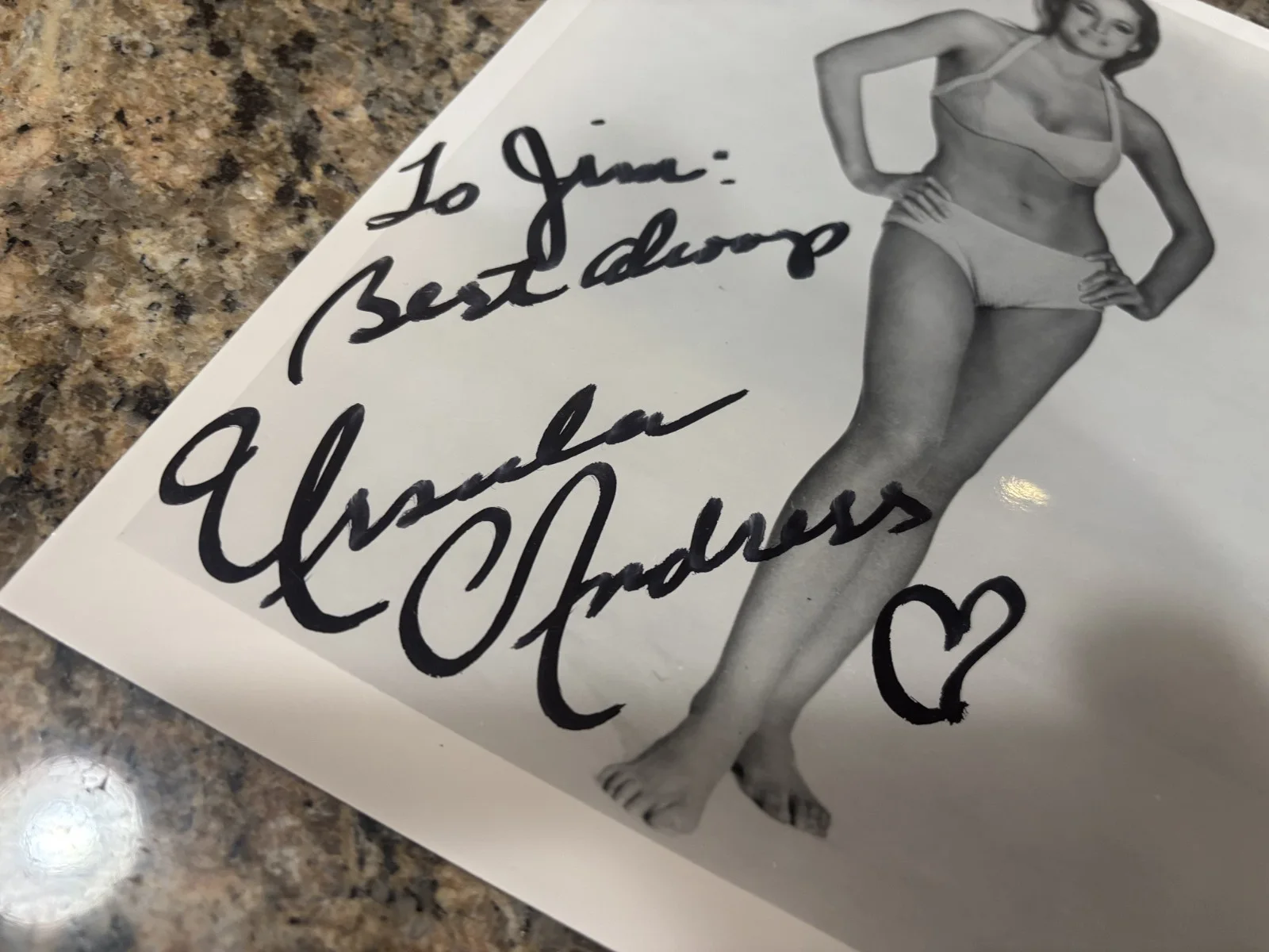 Ursula Andress — * URSULA ANDRESS * rare vintage signed 8x10 photo - sexy bikini, изображение 2