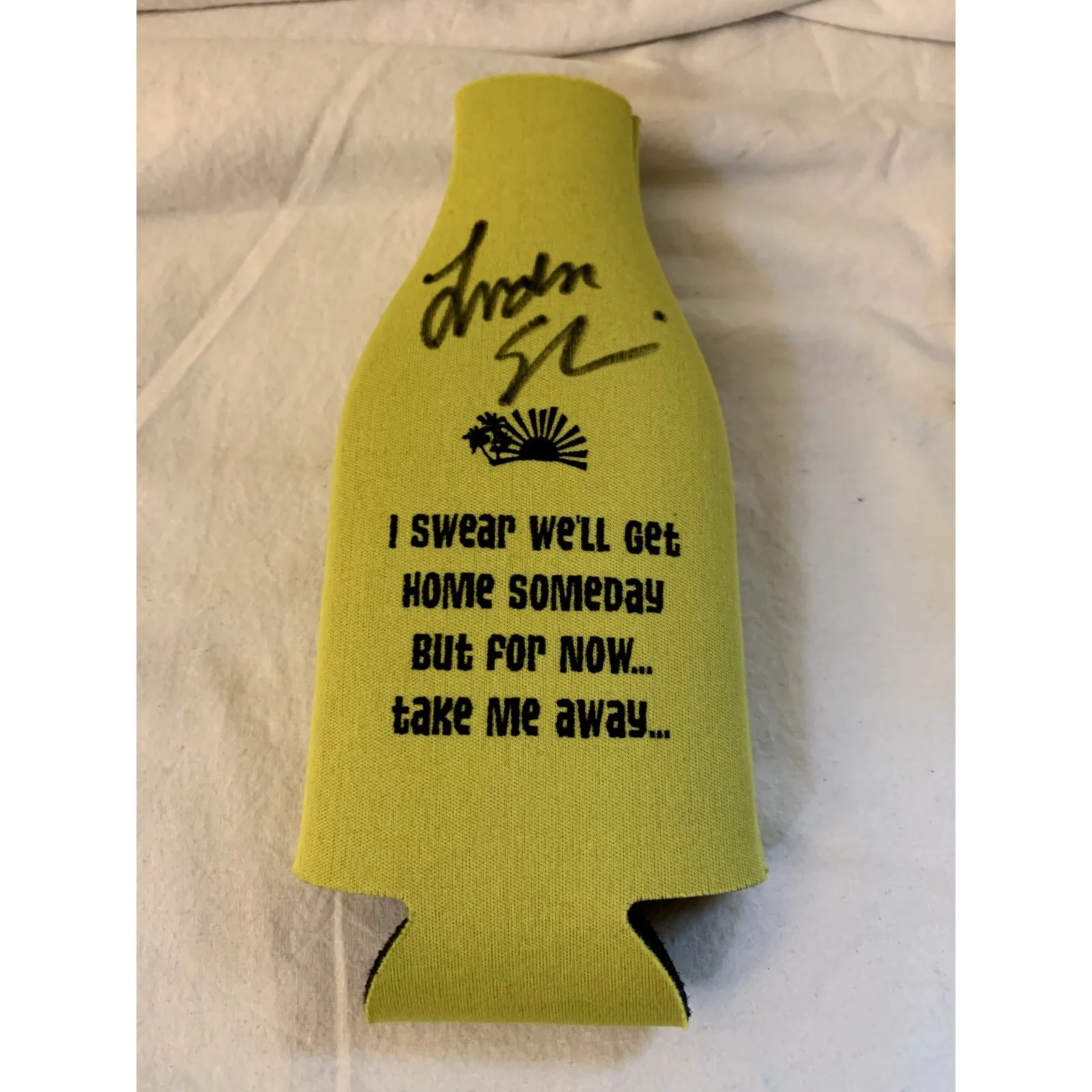 Lindsey Elias Signed Autographed Take Me Away Bottle Koozie Indie Pop Rock, изображение 3