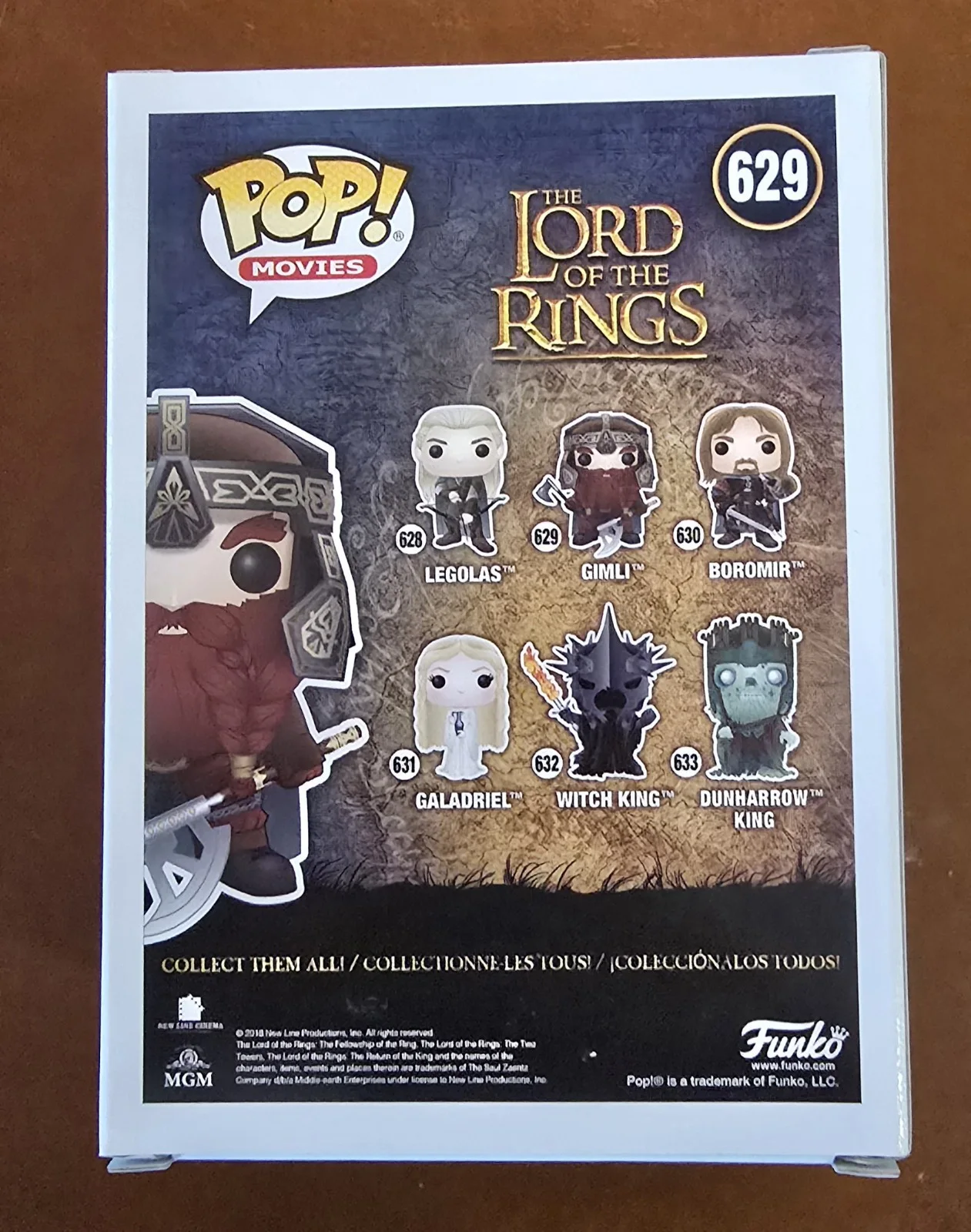 John Rhys Davies — John Rhys Davies Signed Gimli Funko #629 With Quote Lord Of The Rings Galaxycon, изображение 3