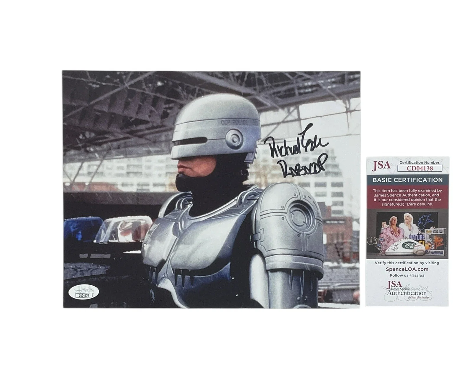 Richard Eden — Robocop TV Series Richard Eden Rare Signed Autographed 8x10 Photo JSA Certified