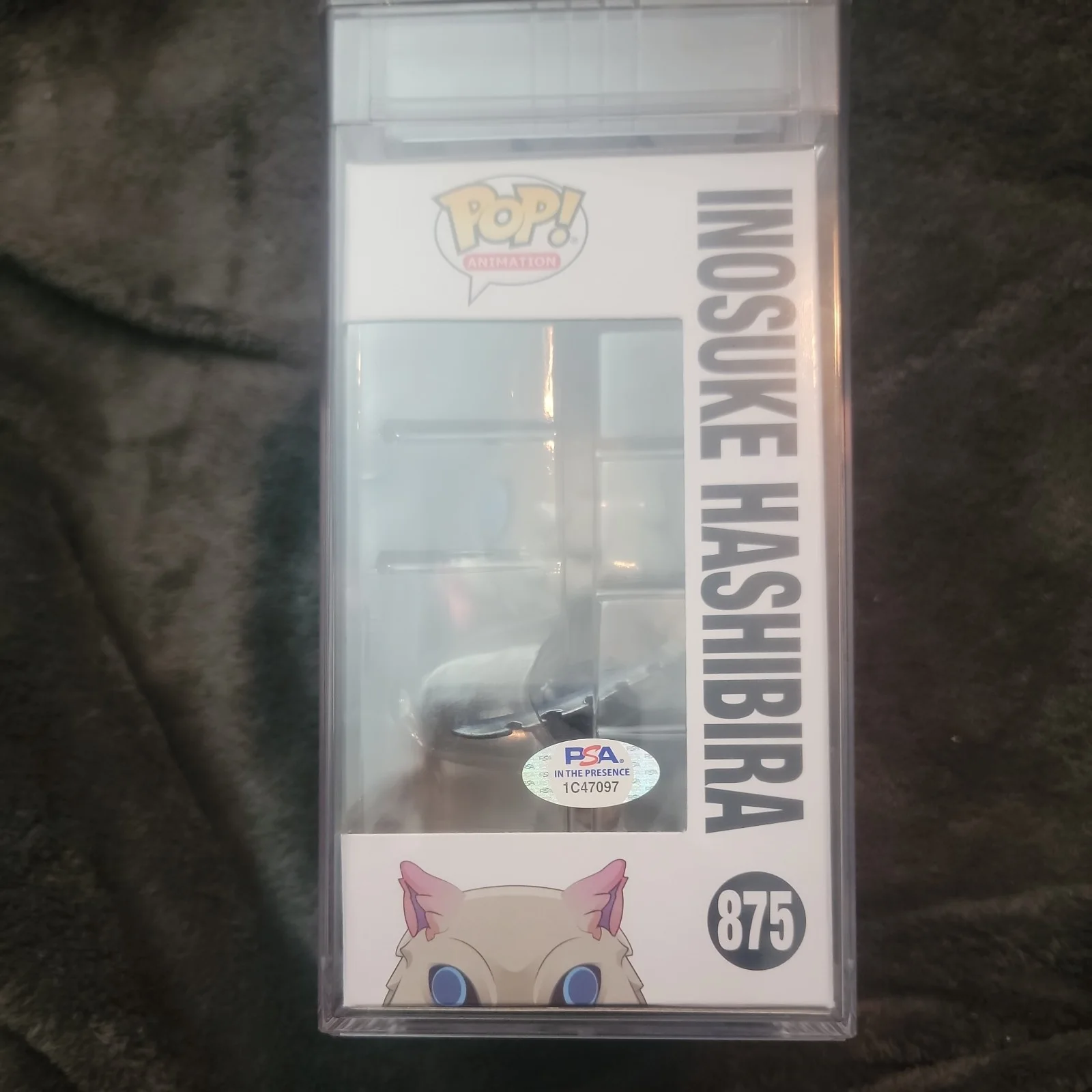 BRYCE PAPENBROOK — BRYCE PAPENBROOK SIGNED INOSUKE HASHIBIRA FLOCKED FUNKO POP GEM MT 10 PSA SLAB, image 2
