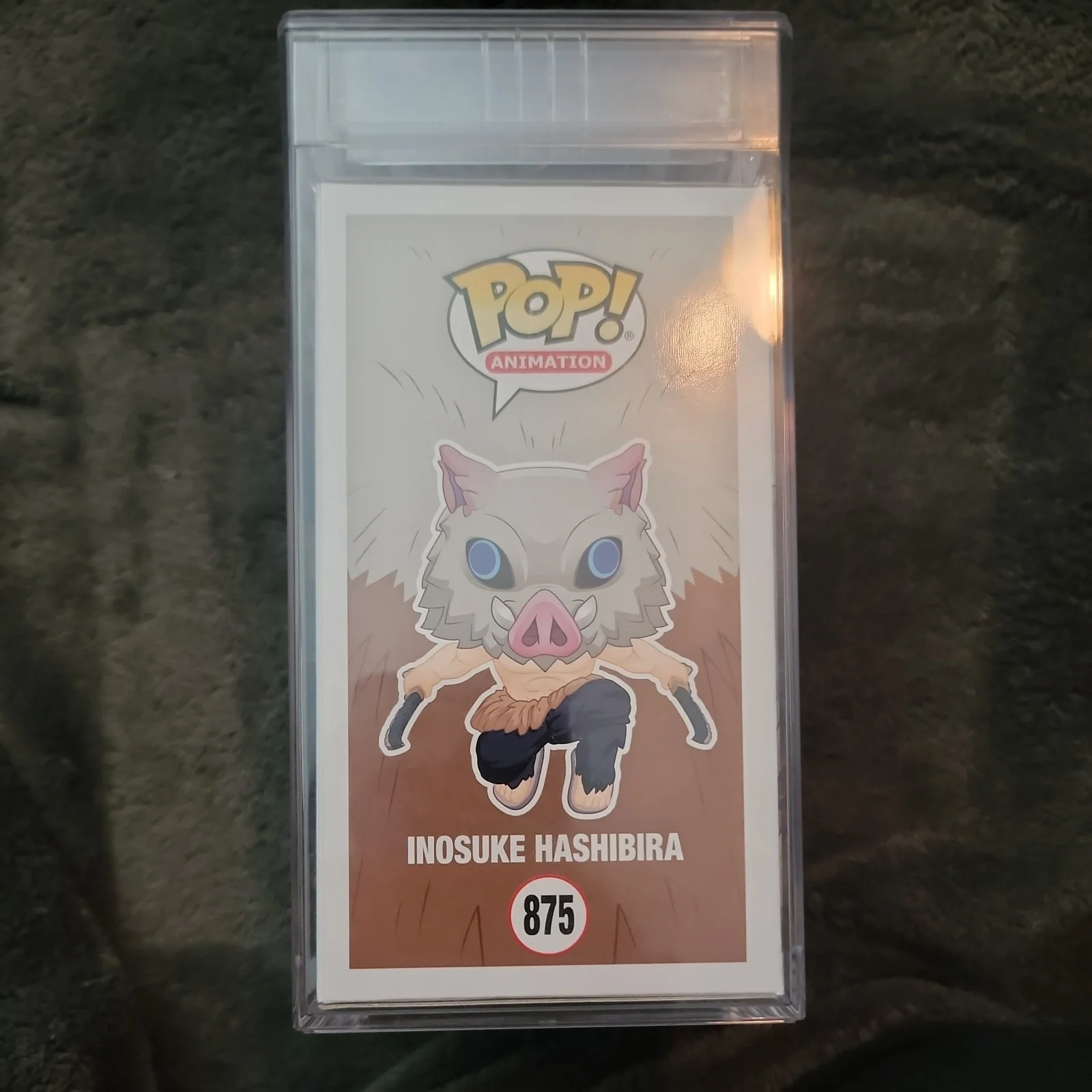 BRYCE PAPENBROOK — BRYCE PAPENBROOK SIGNED INOSUKE HASHIBIRA FLOCKED FUNKO POP GEM MT 10 PSA SLAB, image 4