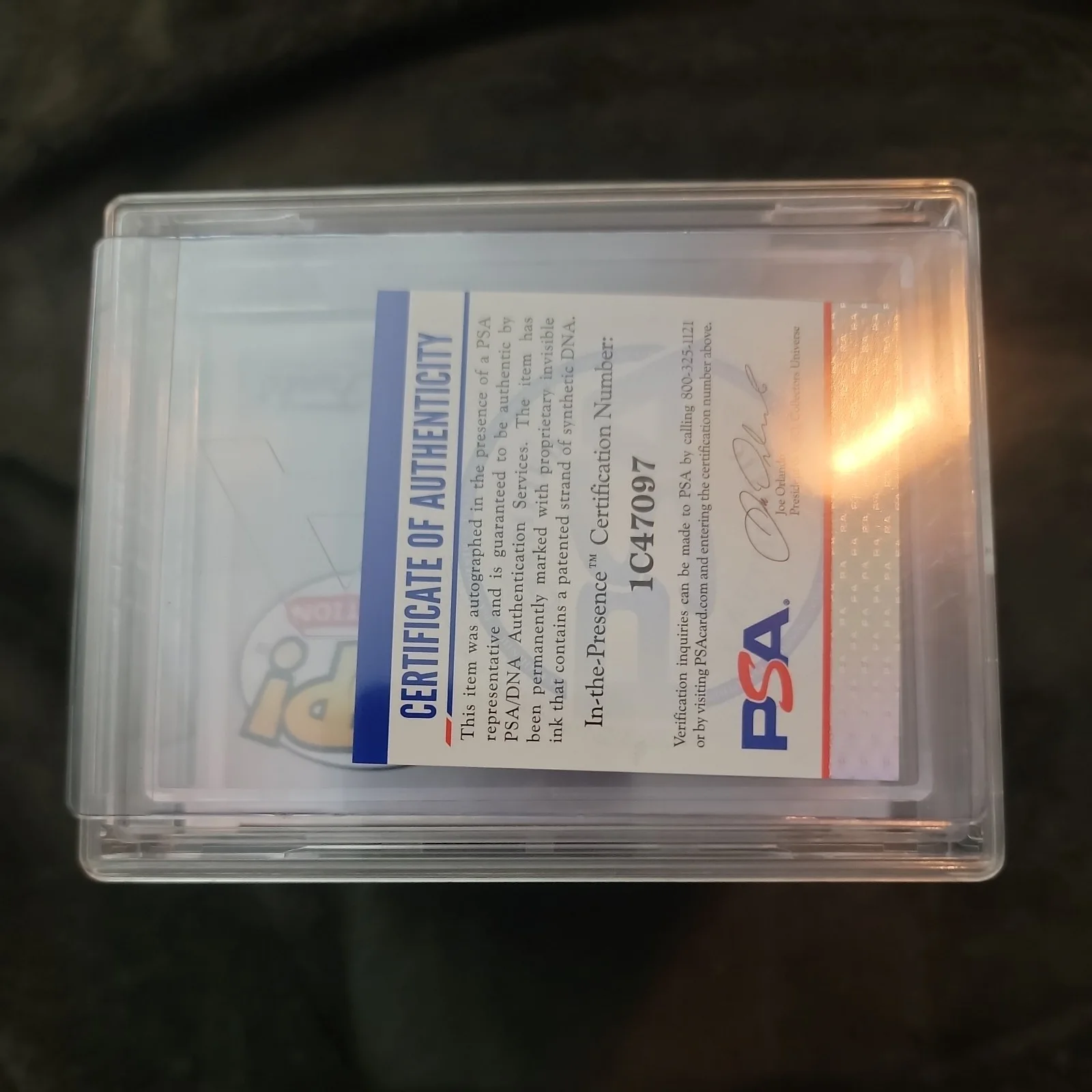 BRYCE PAPENBROOK — BRYCE PAPENBROOK SIGNED INOSUKE HASHIBIRA FLOCKED FUNKO POP GEM MT 10 PSA SLAB, image 5