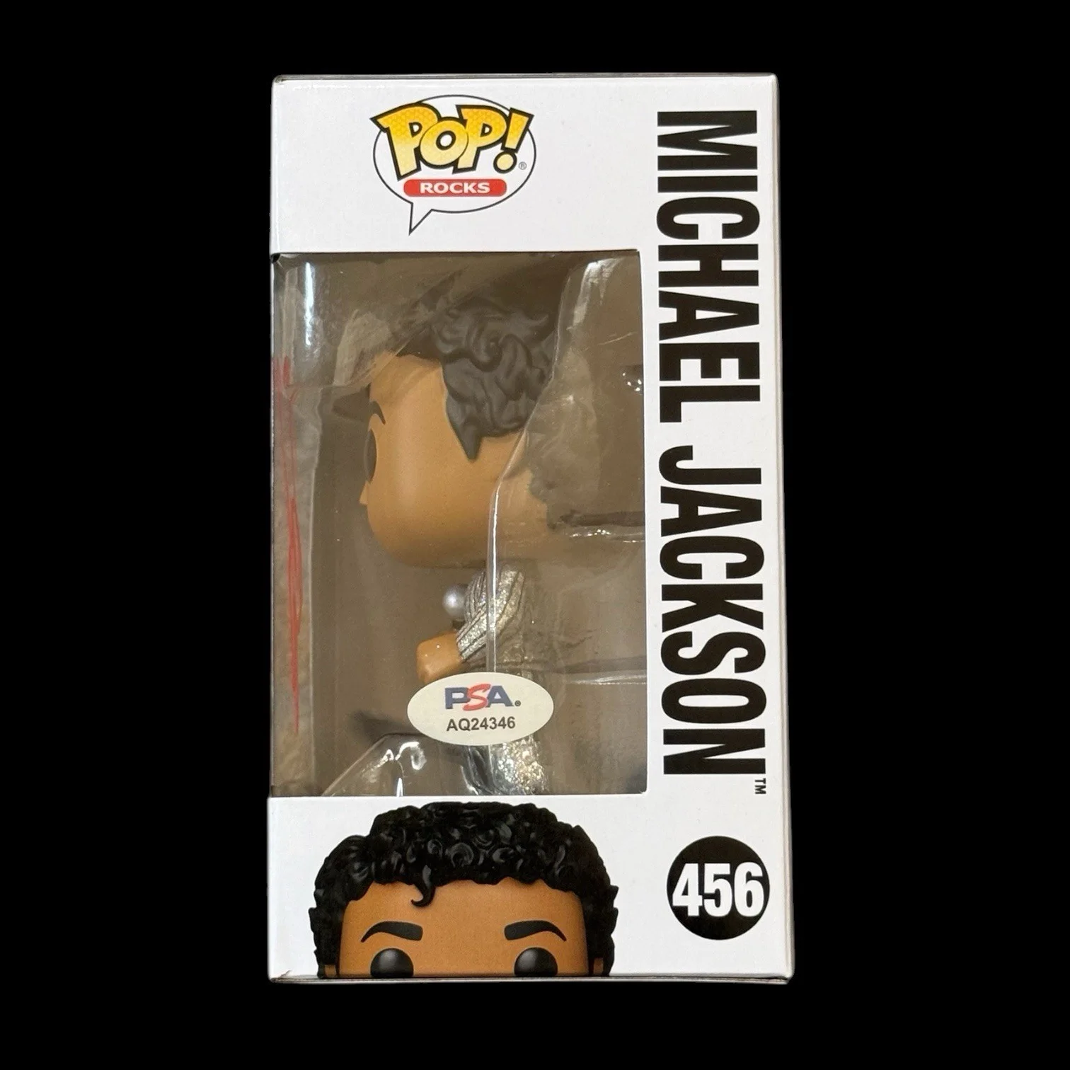 Jaafar Jackson Signed Michael Jackson Funko Pop #456 PSA/DNA Autograph Proof, image 2