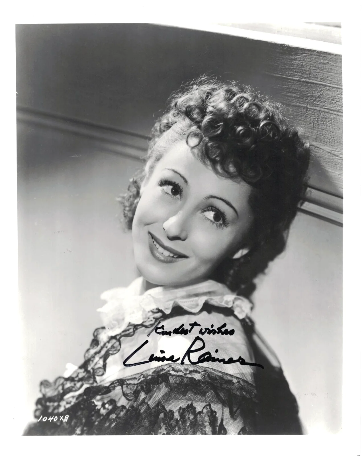 Luise Rainer — LUISE RAINER Autographed 8X10 The Good Earth FREE SHIPPING! The Great Ziegfeld