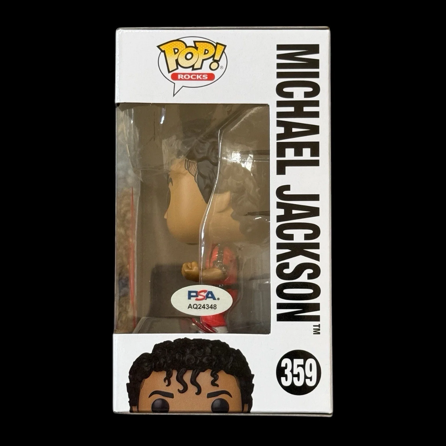 Jaafar Jackson Signed Michael Jackson Funko Pop #359 PSA/DNA Autograph Proof, image 2