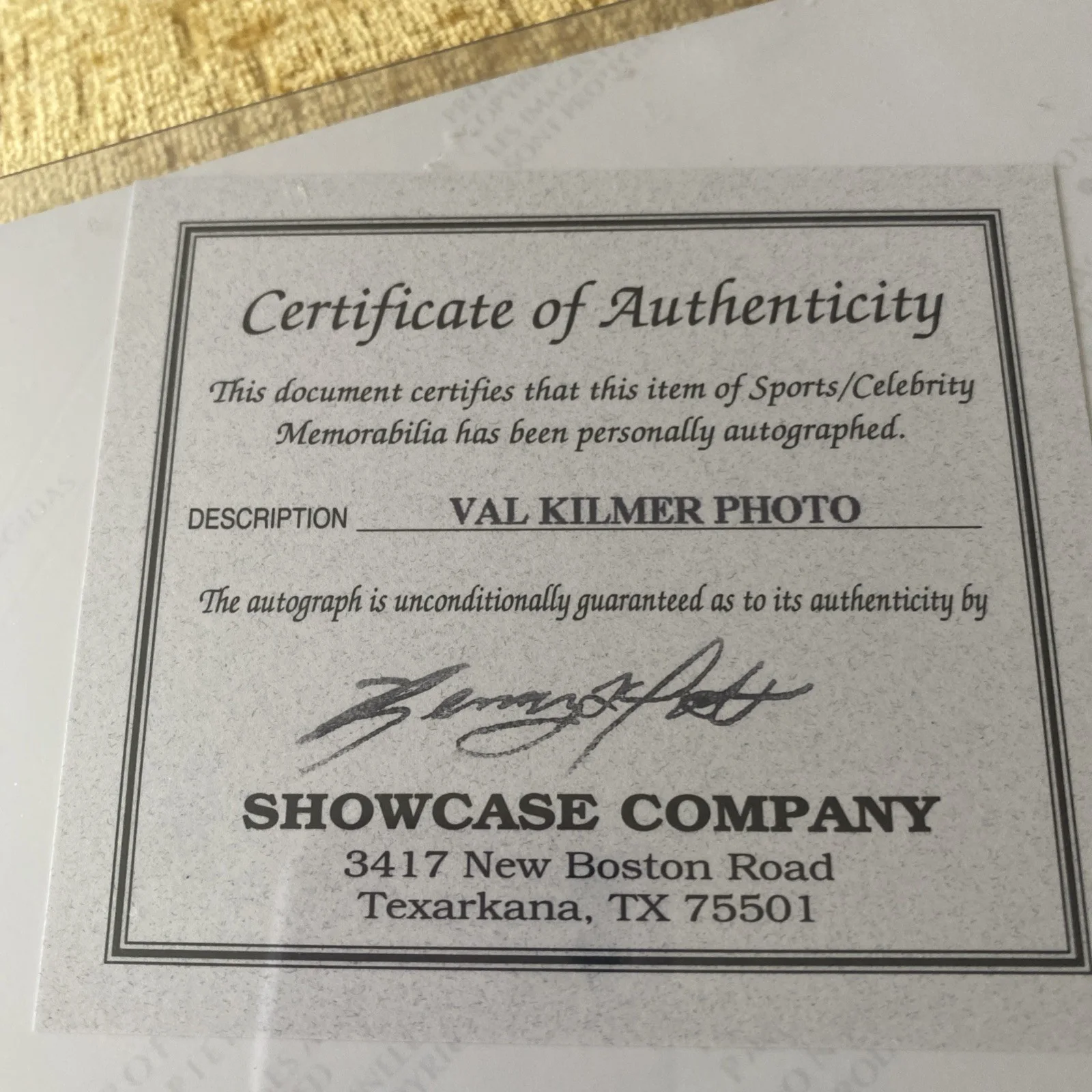 val kilmer — Val Kilmer Signed 8x10 Photo Autographed Picture COA The Saint Disguise SEALED, изображение 3
