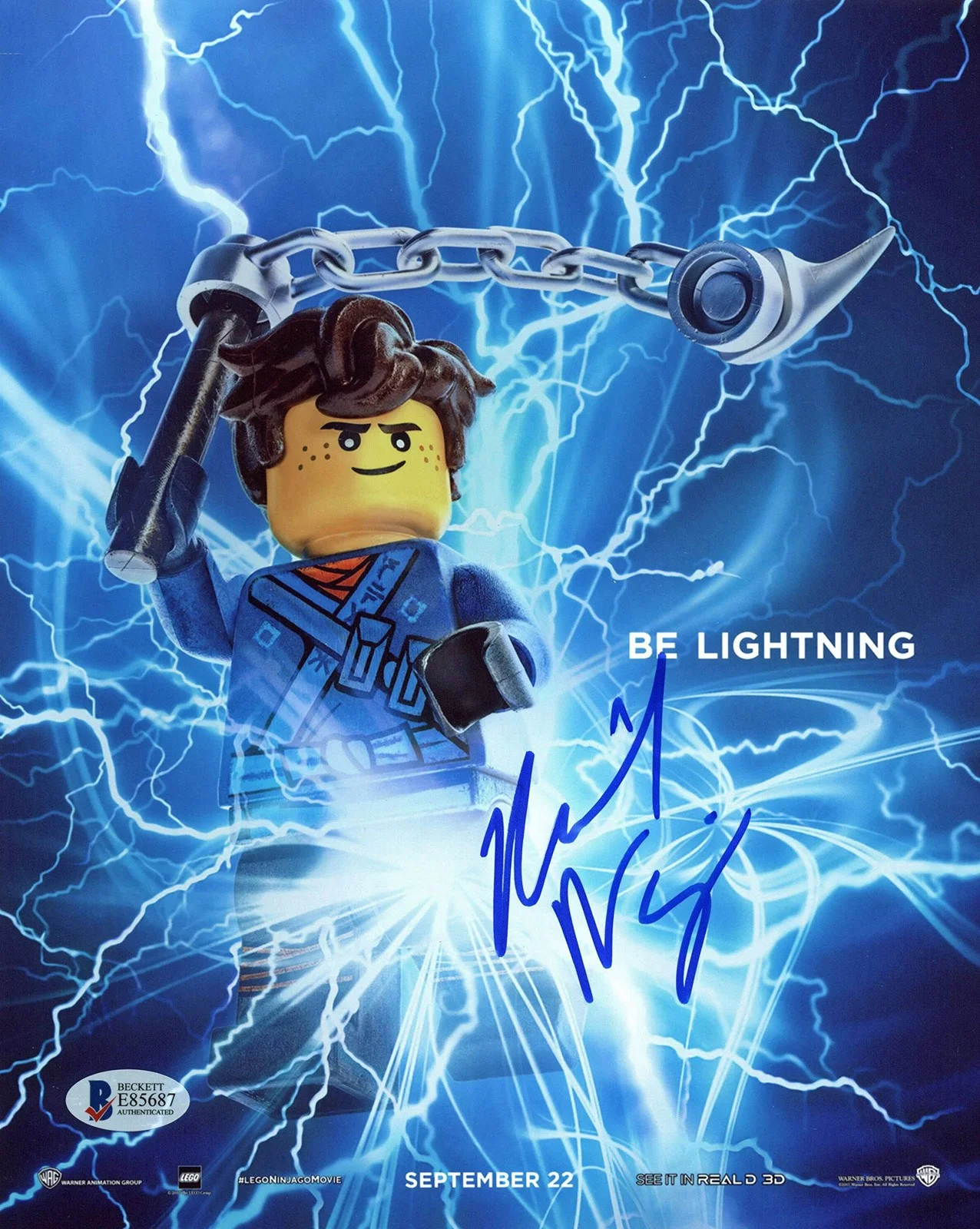Kumail Nanjiani — Kumail Nanjiani The Lego Ninjago Movie Authentic Signed 8x10 Photo BAS #E85687, image 3