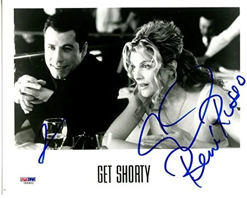 John Travolta, Rene Russo — John Travolta & Rene Russo Get Shorty Signed Authentic 8X10 Photo PSA #I85802, image 2