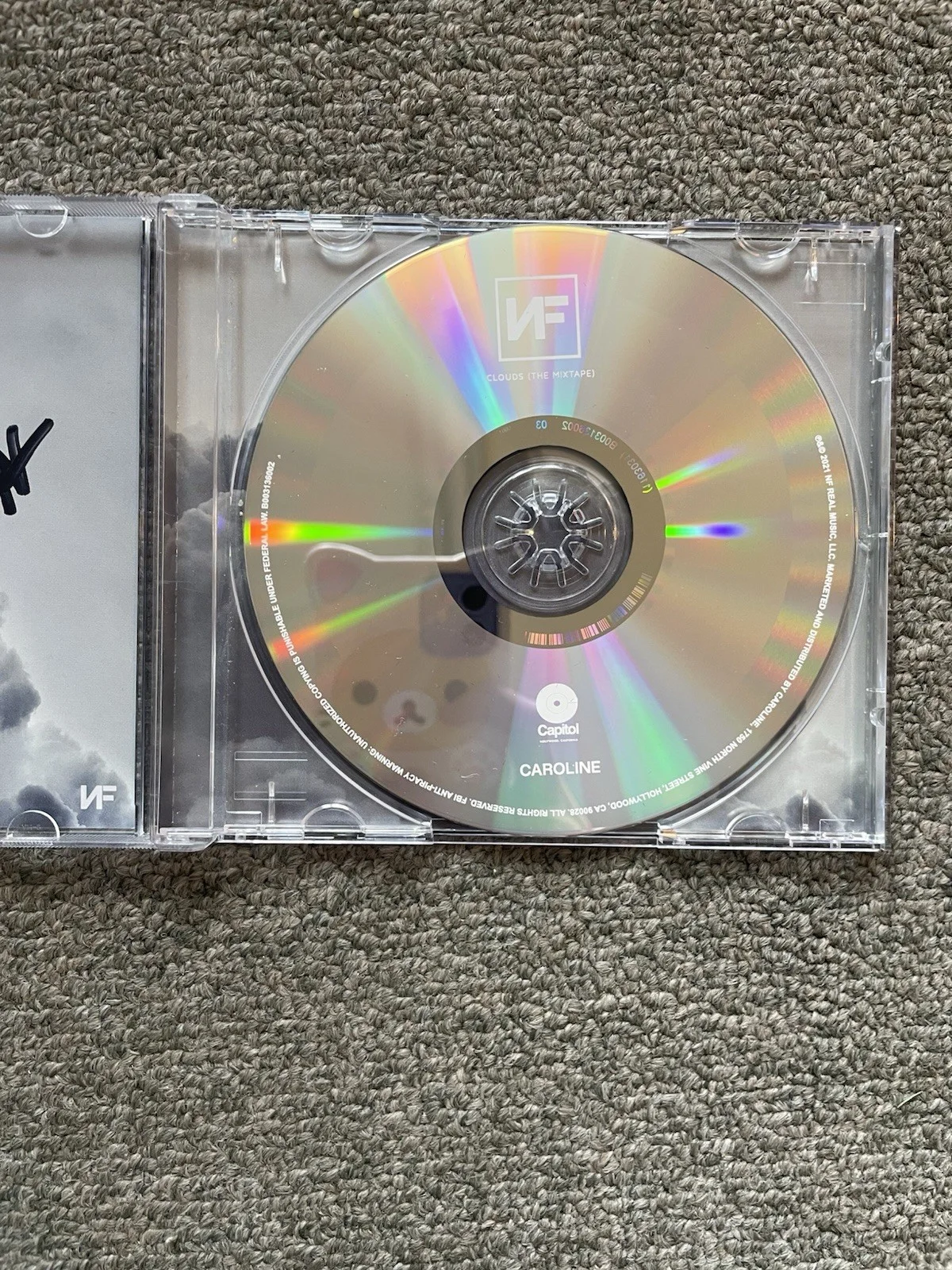 NF Autographed "Clouds" CD Album, Nathan Feuerstein, Rapper 2021, image 3