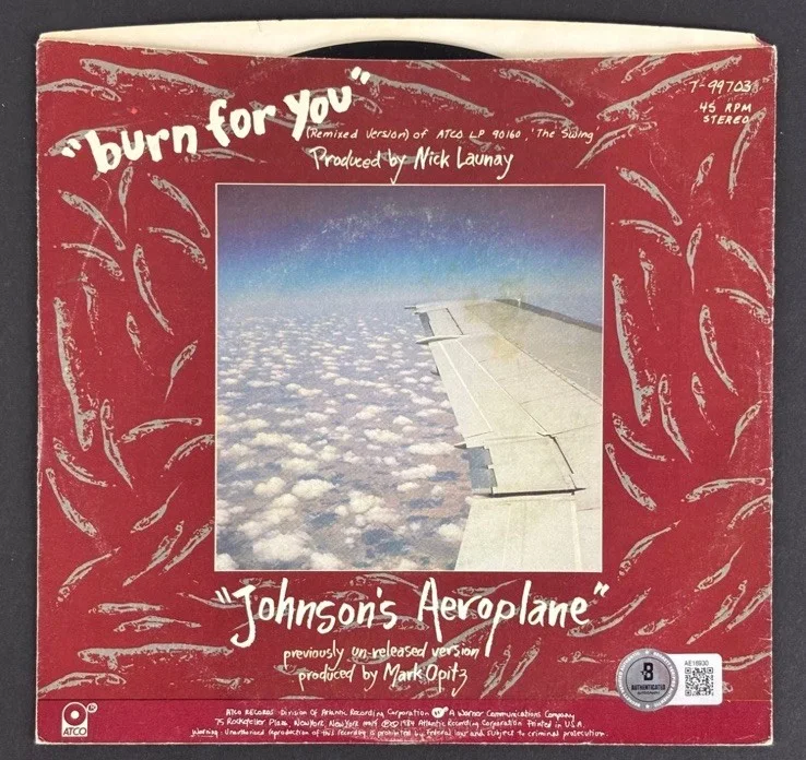 INXS Full Band 6 Sigs Burn For You Signed Autograph Album Vinyl 45 RPM Beckett, изображение 2