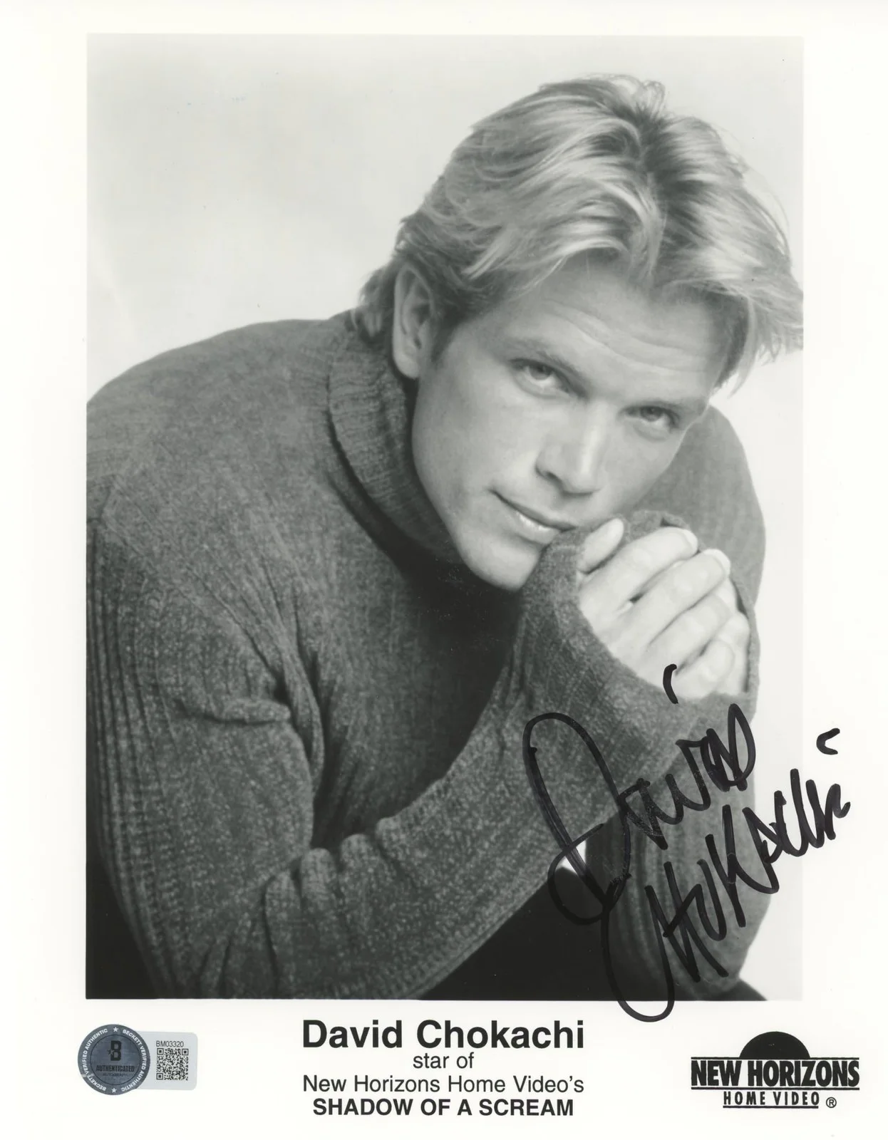 David Chokachi — David Chokachi Shadow Of A Scream Authentic Signed 8x10 Photo BAS #BM03320, изображение 3