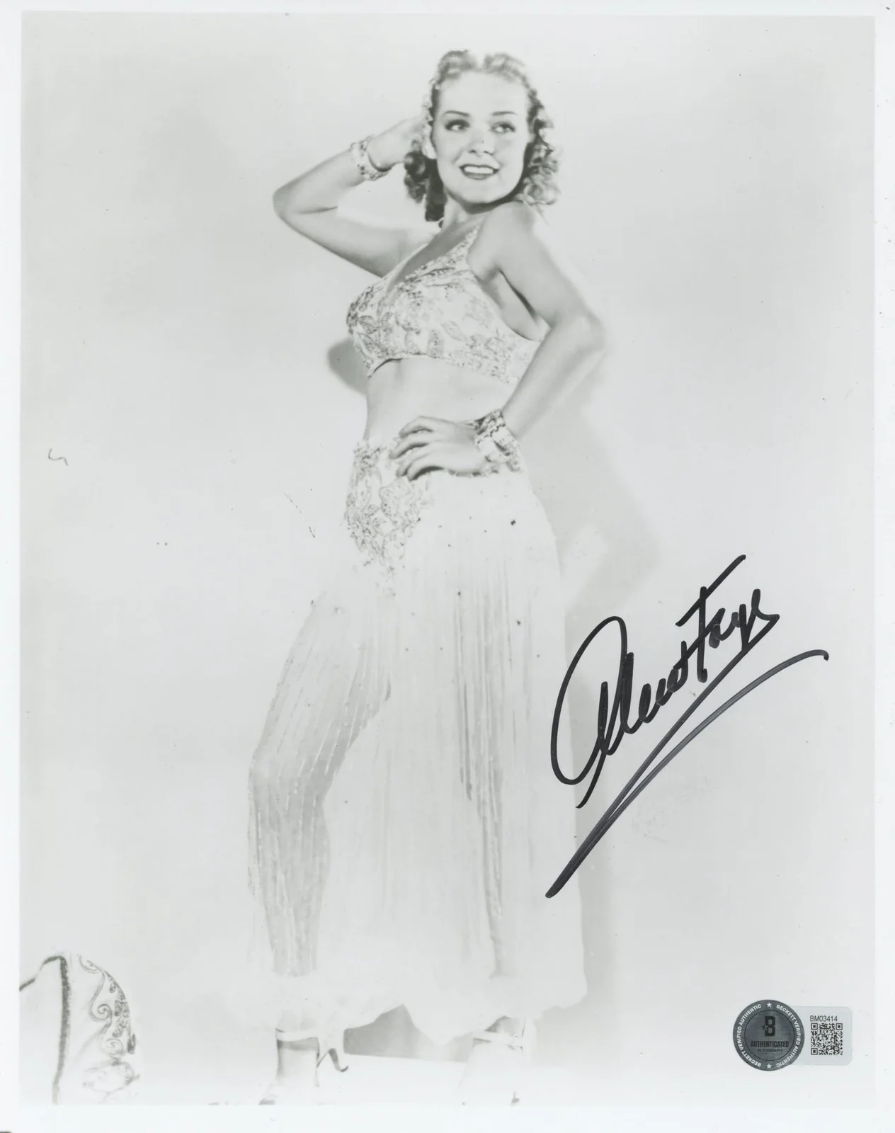 Alice Faye — Alice Faye Fallen Angel Authentic Signed 8x10 Photo Autographed BAS #BM03414, image 3