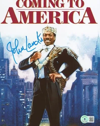 John Landis — John Landis Coming to America Authentic Signed 8x10 Photo BAS #BC13733, image 2