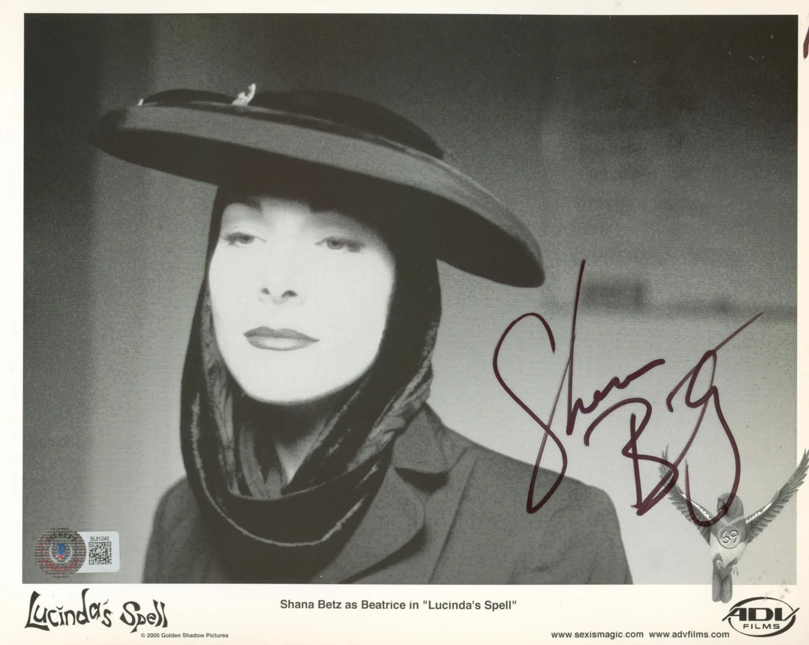 Shana Betz — Shana Betz Lucinda's Spell Authentic Signed 8x10 Photo Autographed BAS #BL81240, изображение 3