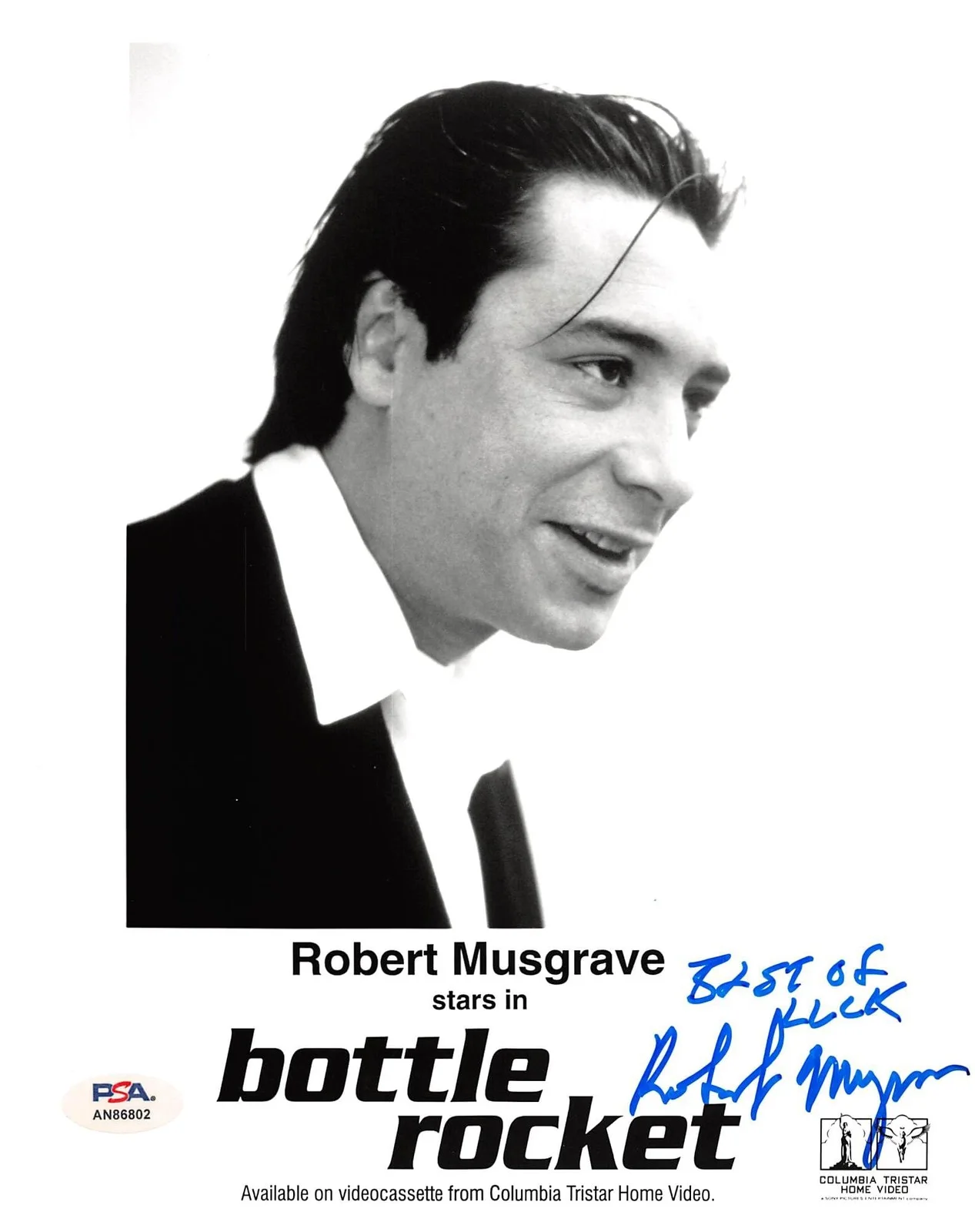 Robert Musgrave — Robert Musgrave Bottle Rocket "Best Of Luck" Signed 8x10 Photo PSA/DNA #AN86802, изображение 3