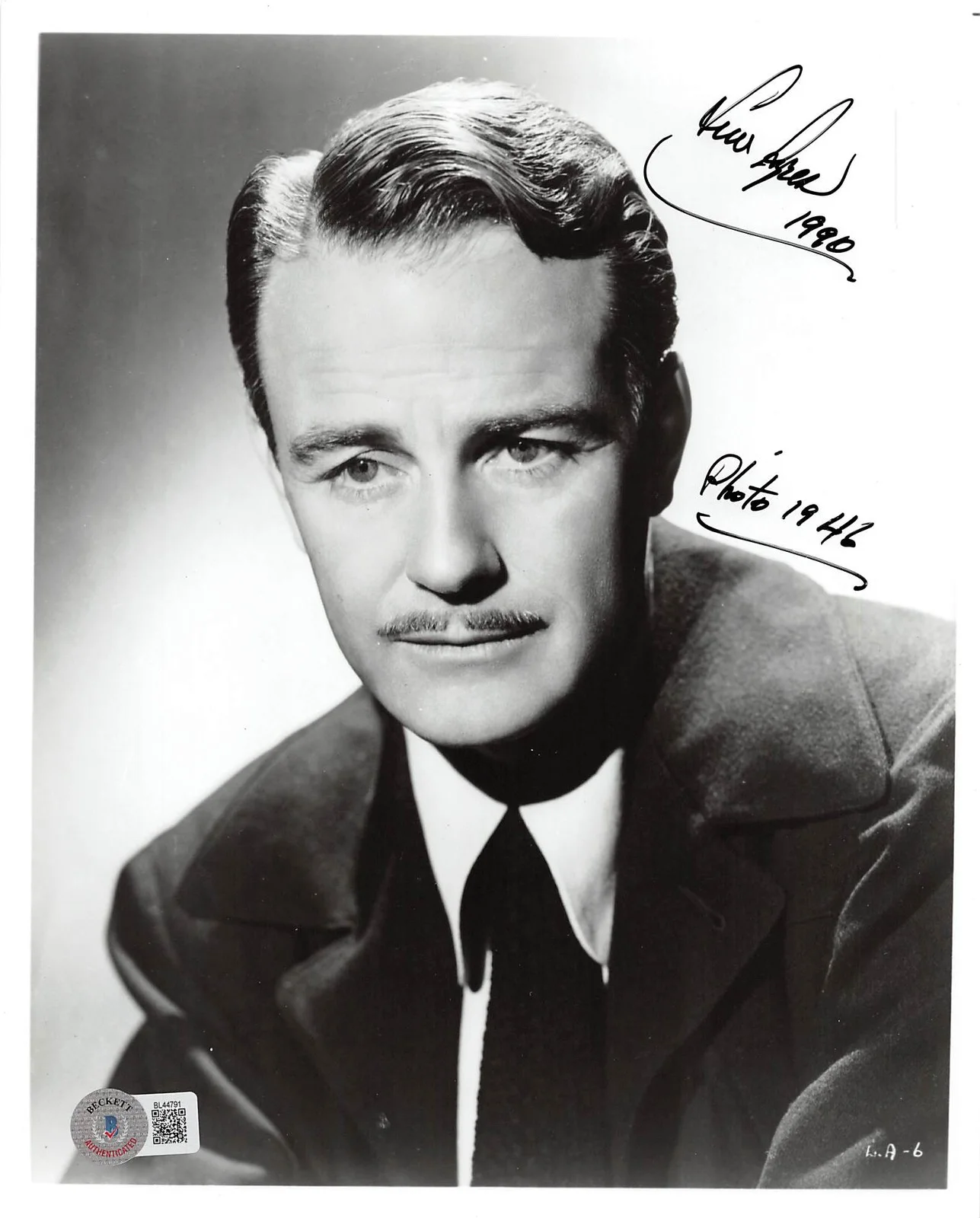 Lew Ayres — Lew Ayres All Quiet on the Western Front Signed 8x10 Photo BAS #BL44791