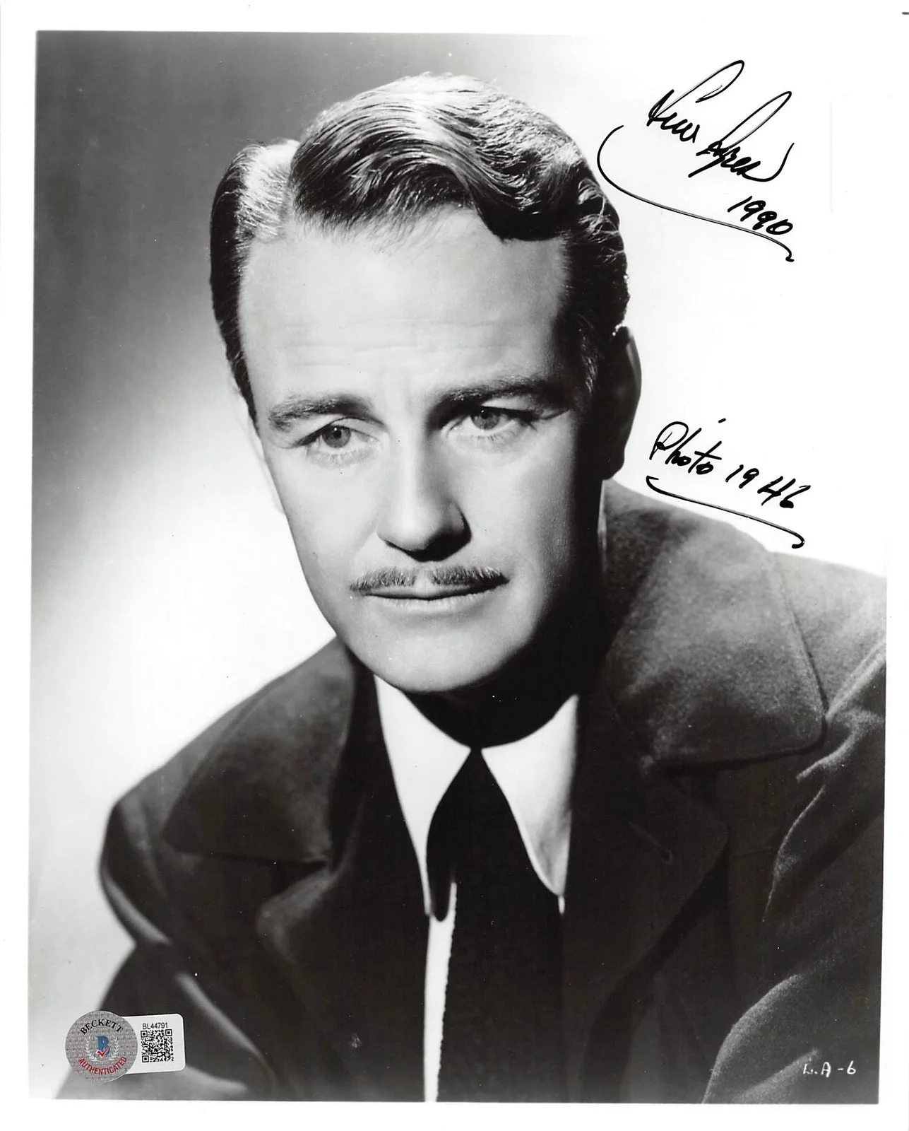 Lew Ayres — Lew Ayres All Quiet on the Western Front Signed 8x10 Photo BAS #BL44791, изображение 3