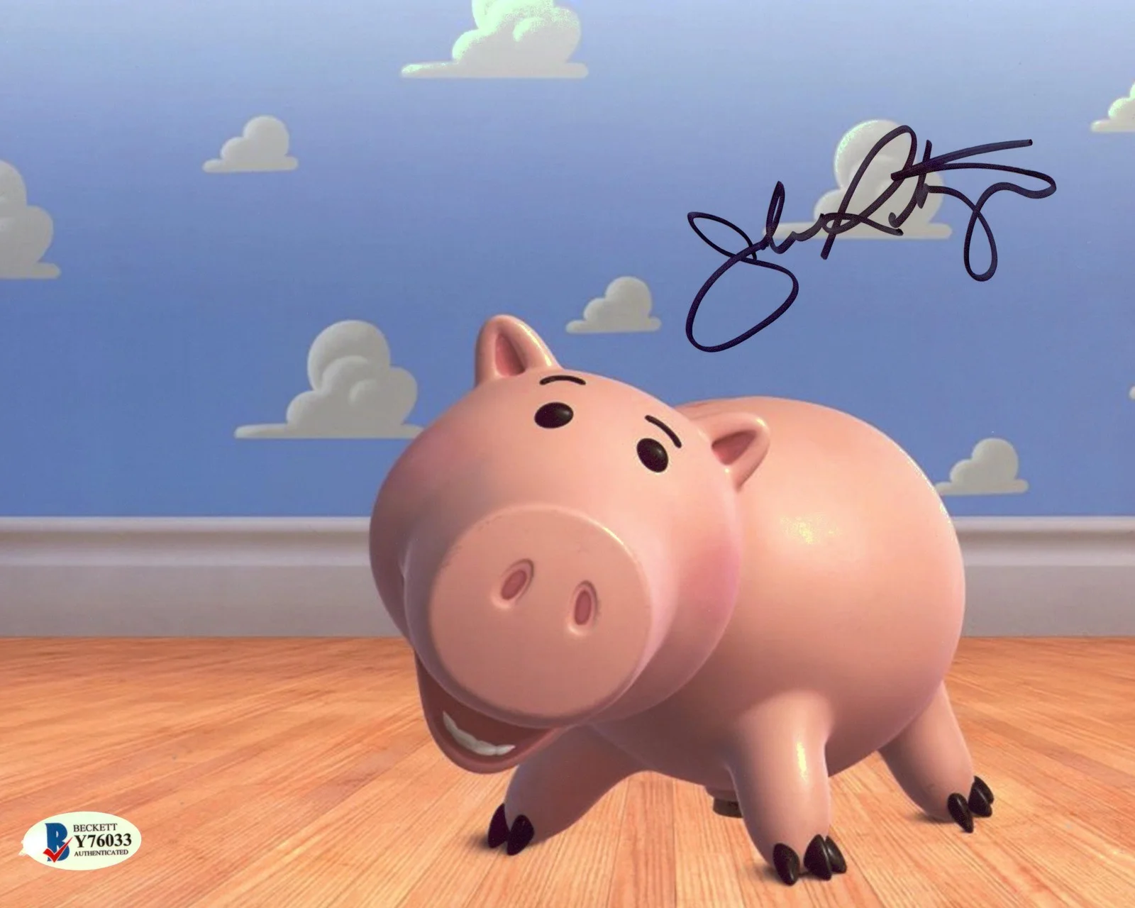 John Ratzenberger — John Ratzenberger Toy Story Authentic Signed 8x10 Photo Autographed BAS #Y76033