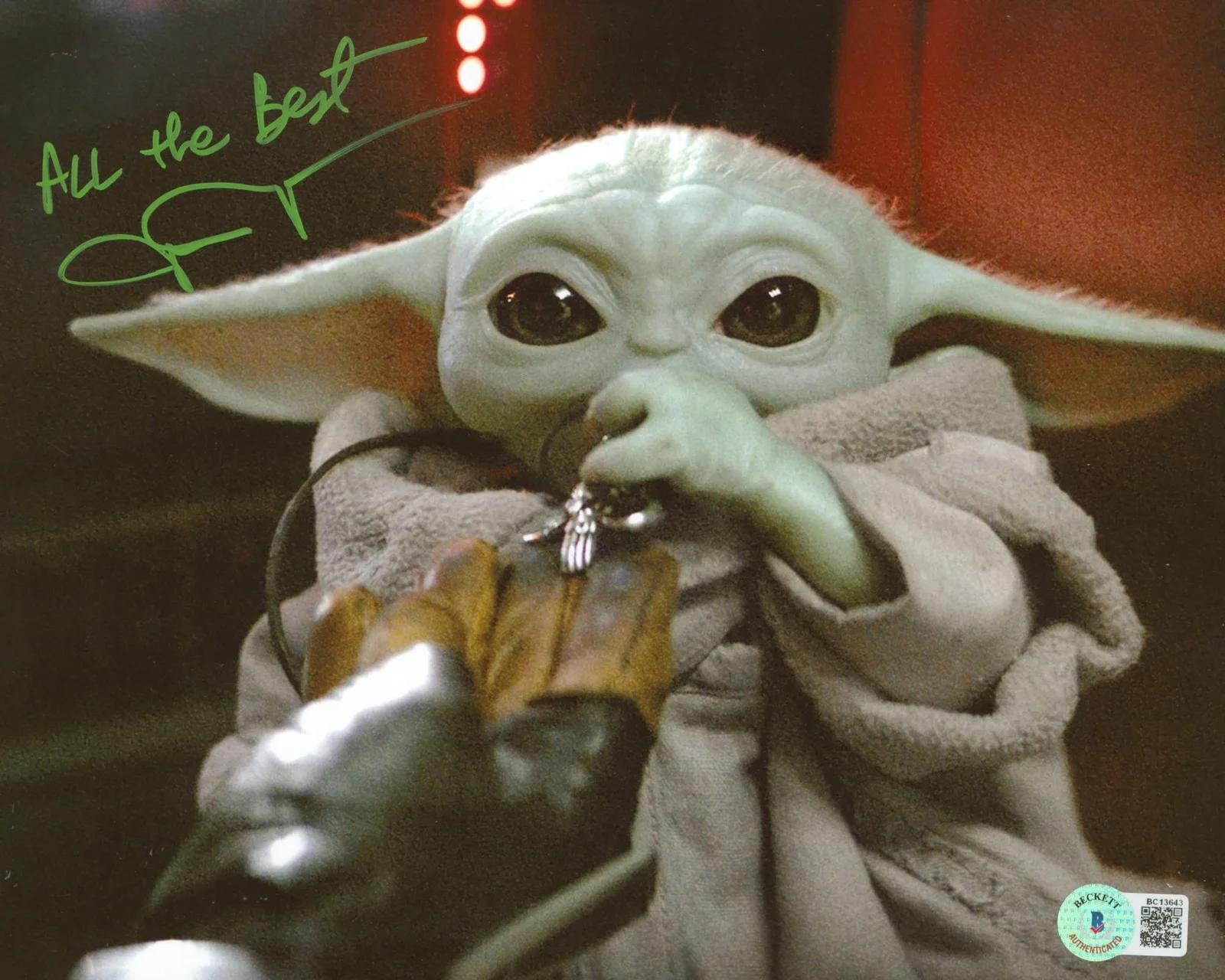 John Rosengrant — John Rosengrant The Mandalorian "All The Best" Signed 8x10 Photo BAS #BC13643, изображение 3