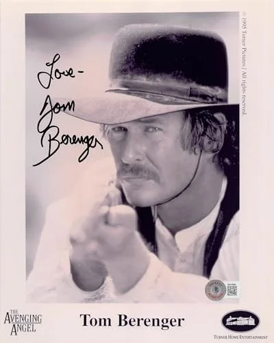 Tom Berenger — Tom Berenger The Avenging Angel "Love" Authentic Signed 8x10 Photo BAS #BK03884, image 2