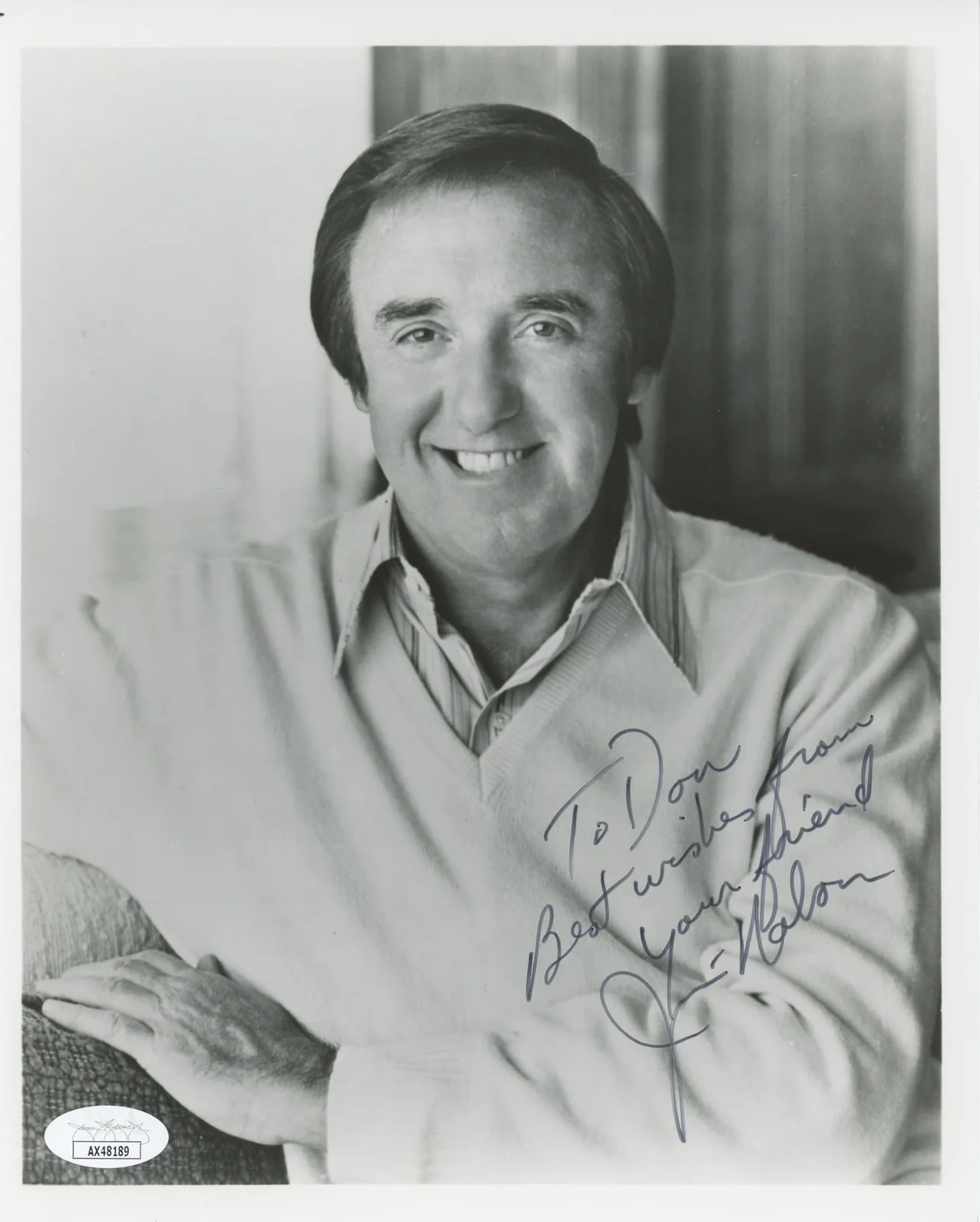 Jim Nabors — Jim Nabors The Andy Griffith Show "To Don" Signed 8x10 Photo JSA #AX48189, изображение 3