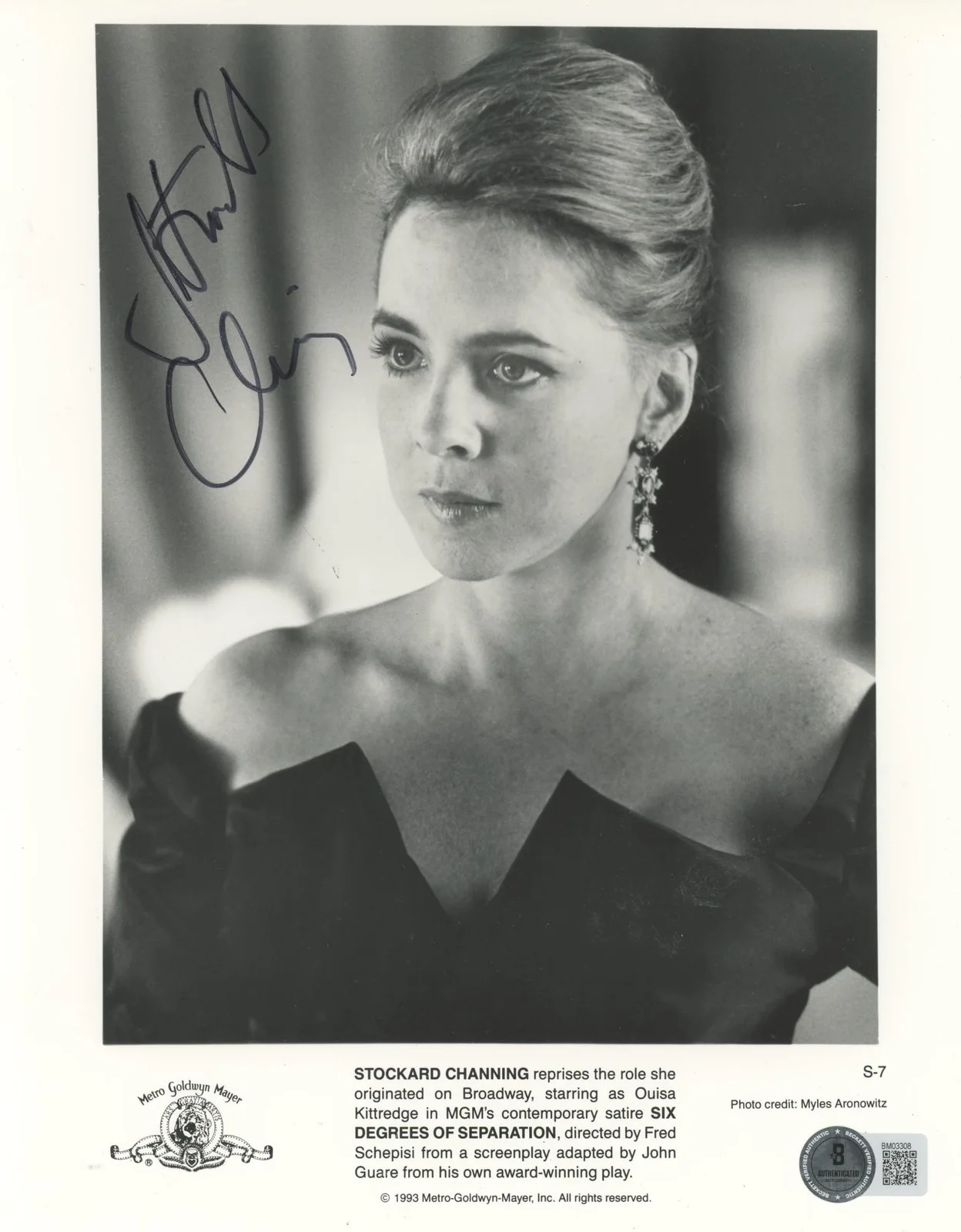 Stockard Channing — Stockard Channing Six Degrees Of Separation Signed 8x10 Photo BAS #BM03308, изображение 3