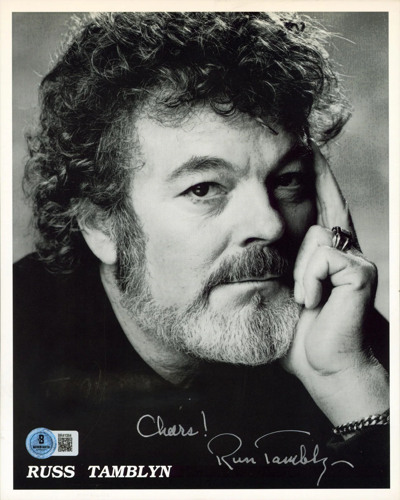 Russ Tamblyn — Russ Tamblyn Twin Peaks "Cheers!" Authentic Signed 8x10 Photo BAS #BR41064