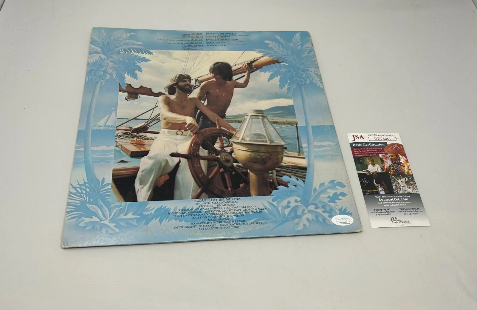 Kenny Loggins signed Full Sail Album JSA COA, image 2