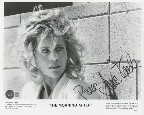 Jane Fonda — Jane Fonda The Morning After "Peace" Authentic Signed 8x10 Photo BAS #BL44509, изображение 2