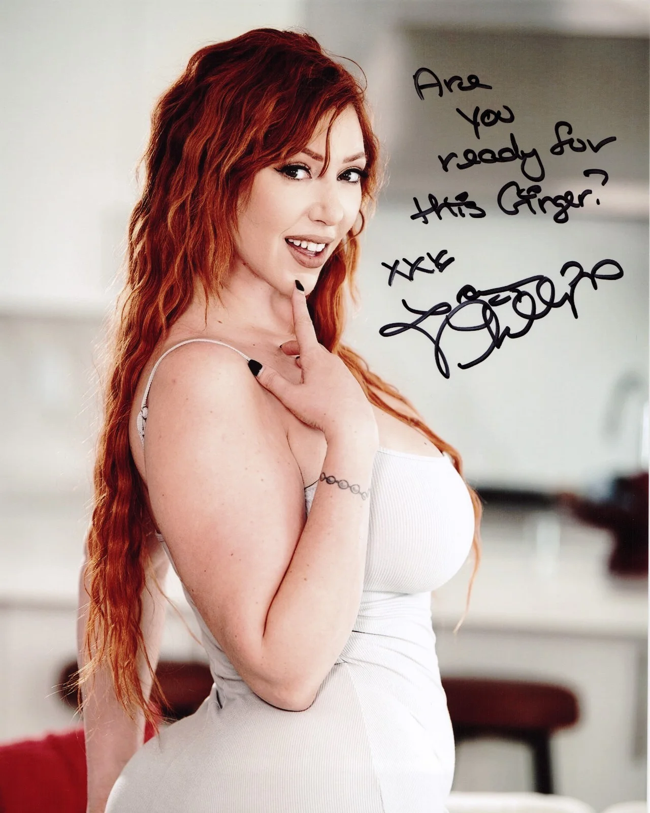 Lauren Phillips — Lauren Phillips Adult Video Star signed Hot 8x10 photo Proof autographed #5