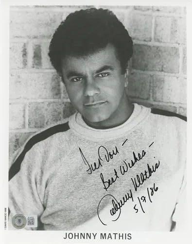 Johnny Mathis — Johnny Mathis Singer "For Don Best Wishes" Signed 8x10 Photo BAS #BL44534, изображение 2