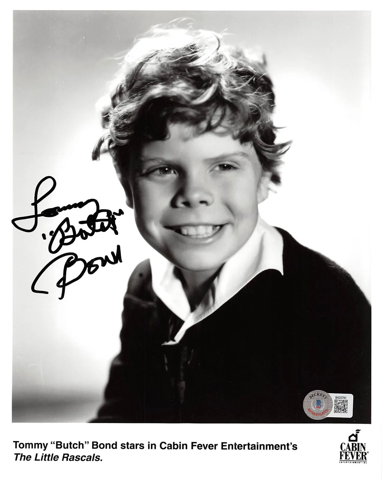 Tommy Bond — Tommy Bond The Little Rascals "Butch" Authentic Signed 8x10 Photo BAS #BK03791