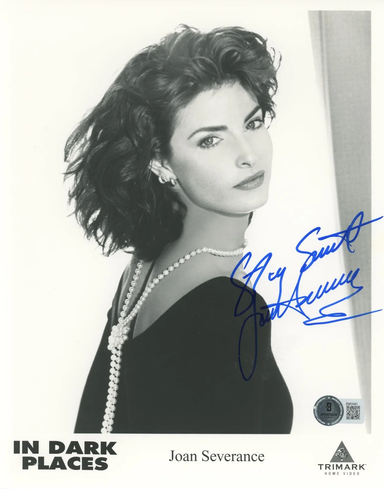 Joan Severance — Joan Severance In Dark Places "Stay Sweet" Signed 8x10 Photo BAS #BM03461, изображение 3