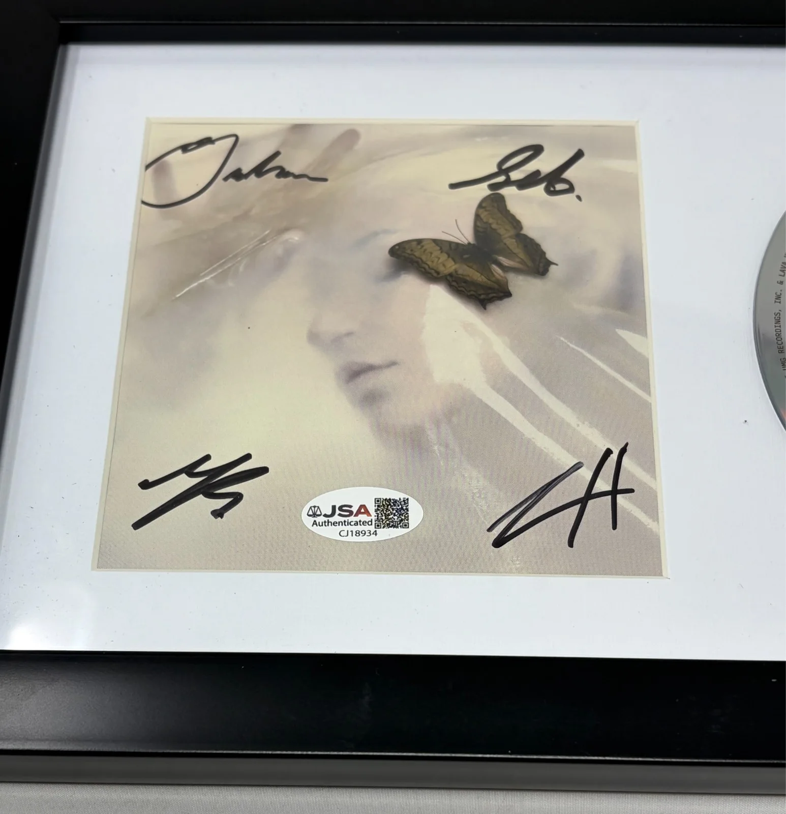Return To Dust signed Speak Like The Dead Framed CD Cover JSA COA, image 2