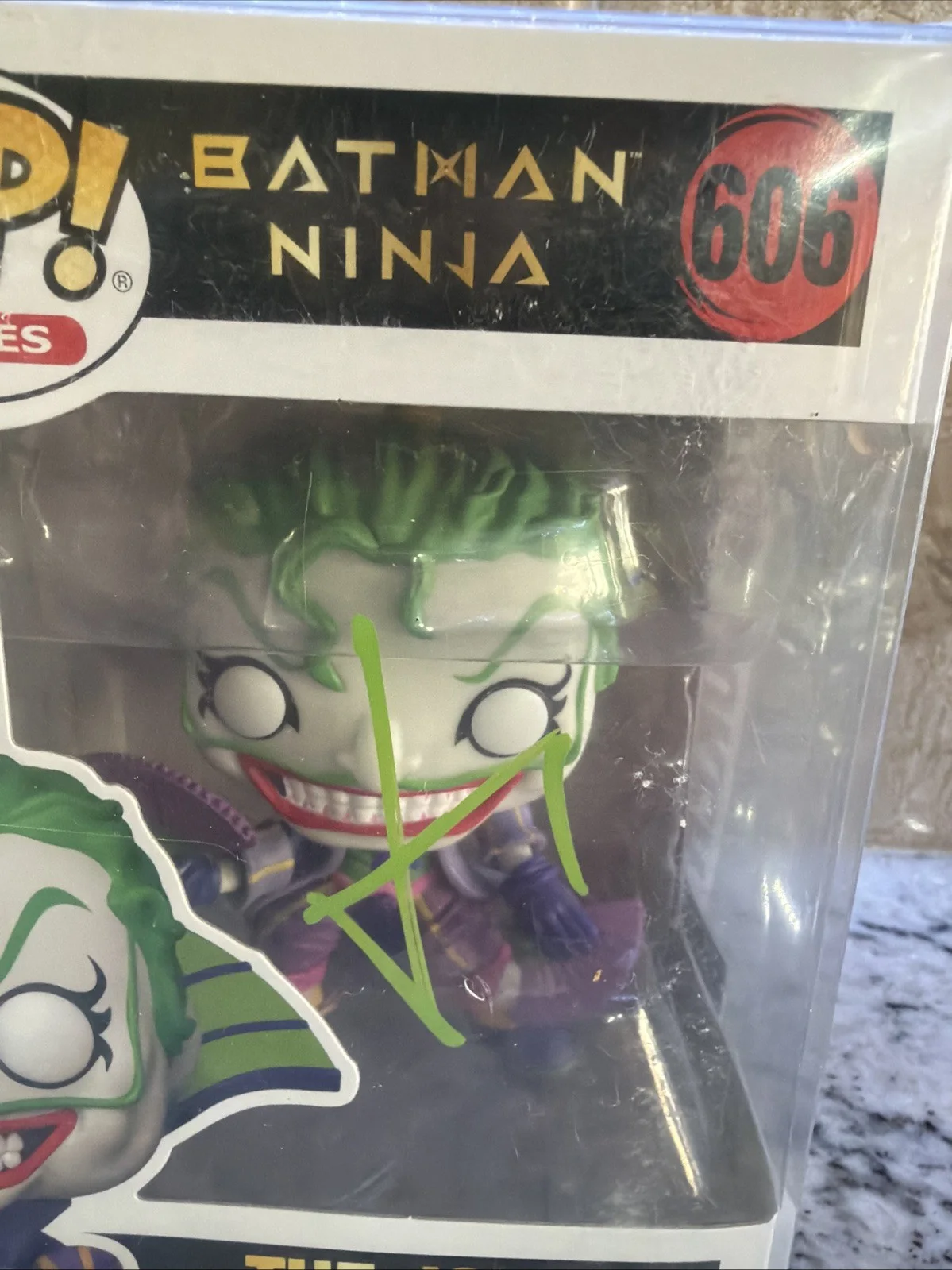 Jared Leto — Jared Leto Signed Funko Pop The Joker Batman Ninja #606 HA COA w/protector, изображение 2