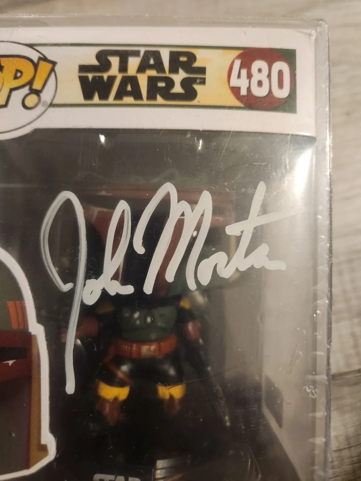 John Morton — JOHN MORTON SIGNED STAR WARS BOBA FETT FUNKO POP #480 PRISTINE AUTHENTICS CERT, изображение 2
